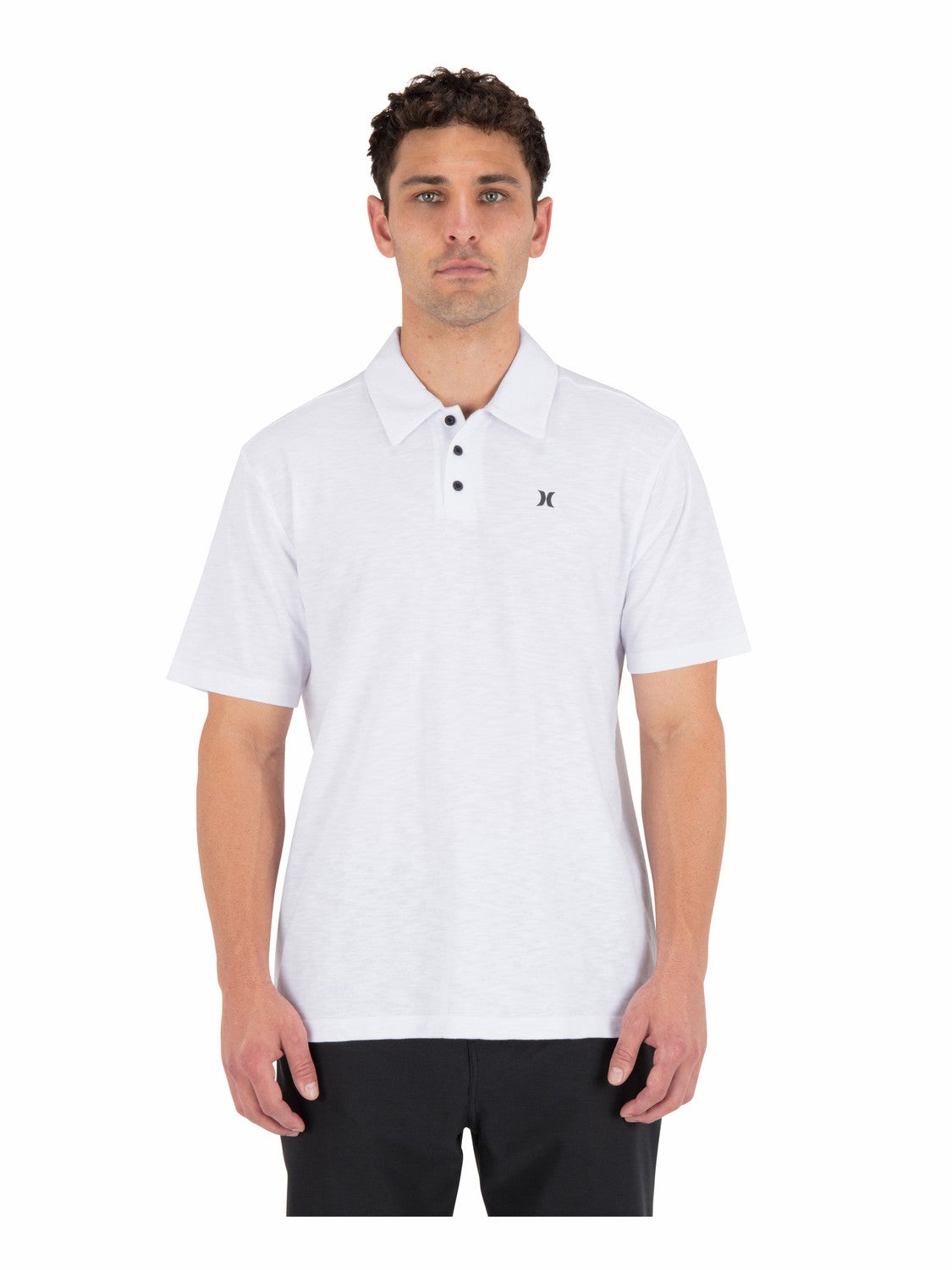 Icon Slub Polo Short Sleeve | Hurley White Polo Shirts