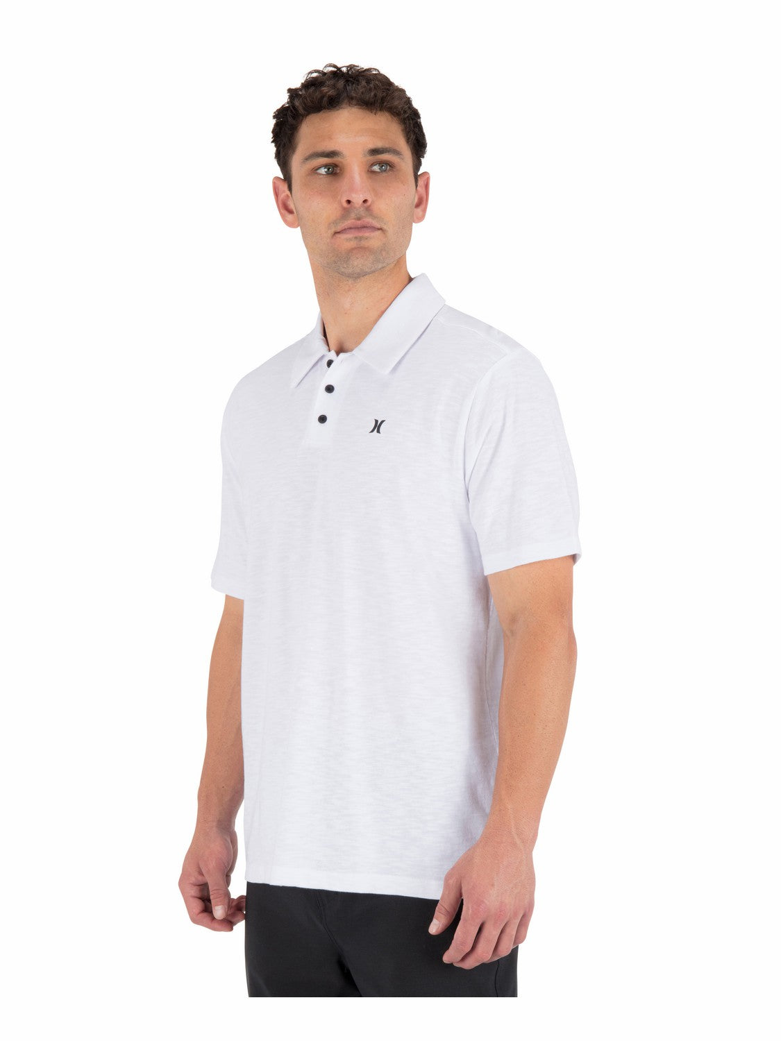 Icon Slub Polo Short Sleeve | Hurley White Polo Shirts