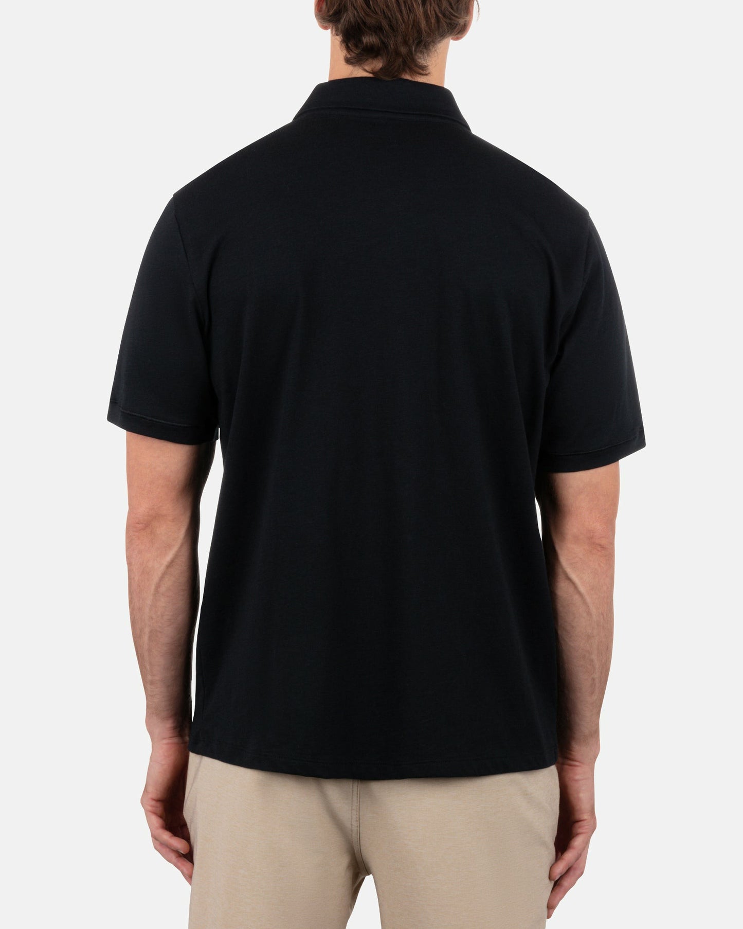 Icon Slub Polo Short Sleeve | Hurley Black Polo Shirts