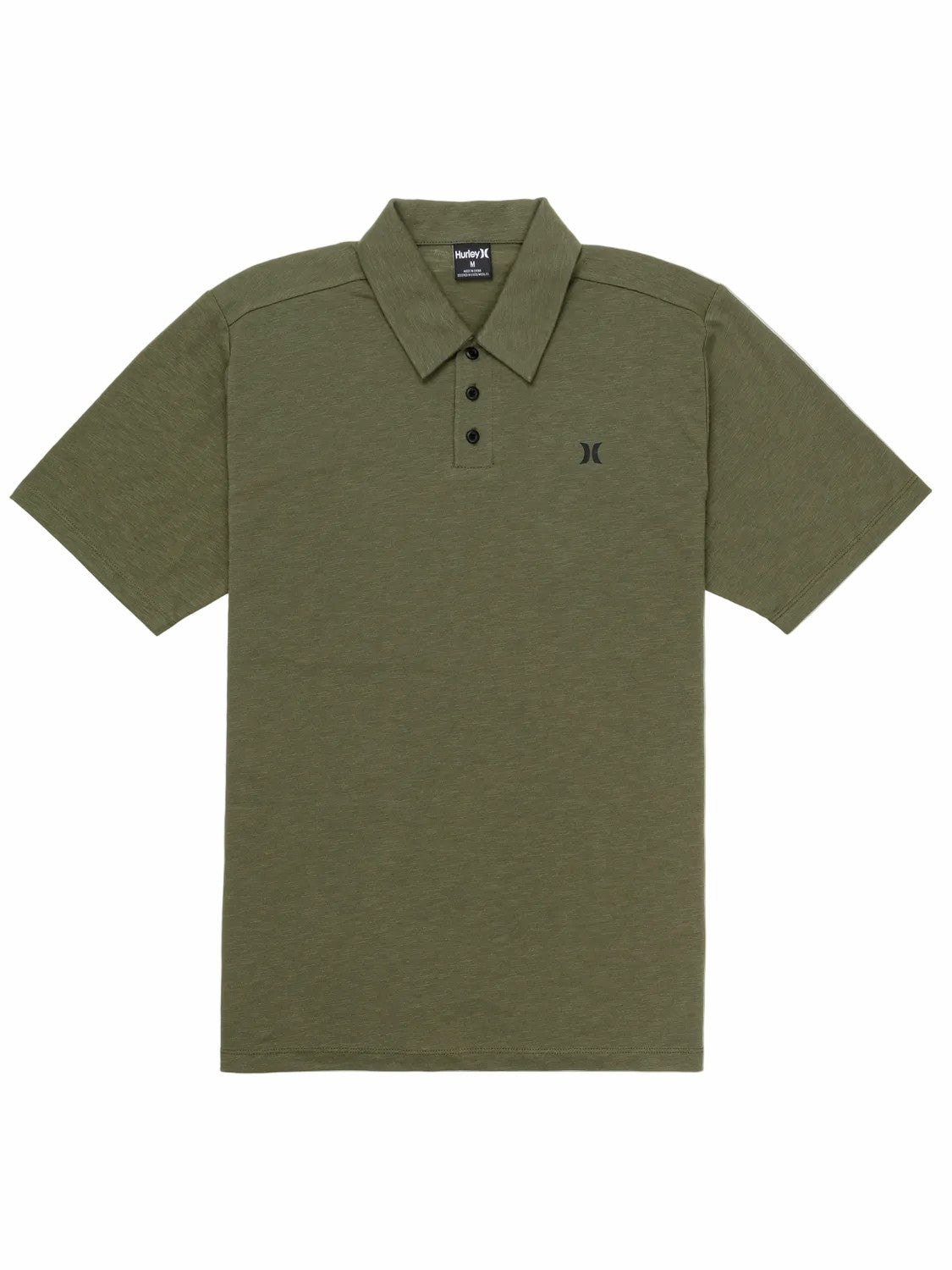 Icon Slub Polo Short Sleeve | Hurley Olive Polo Shirts