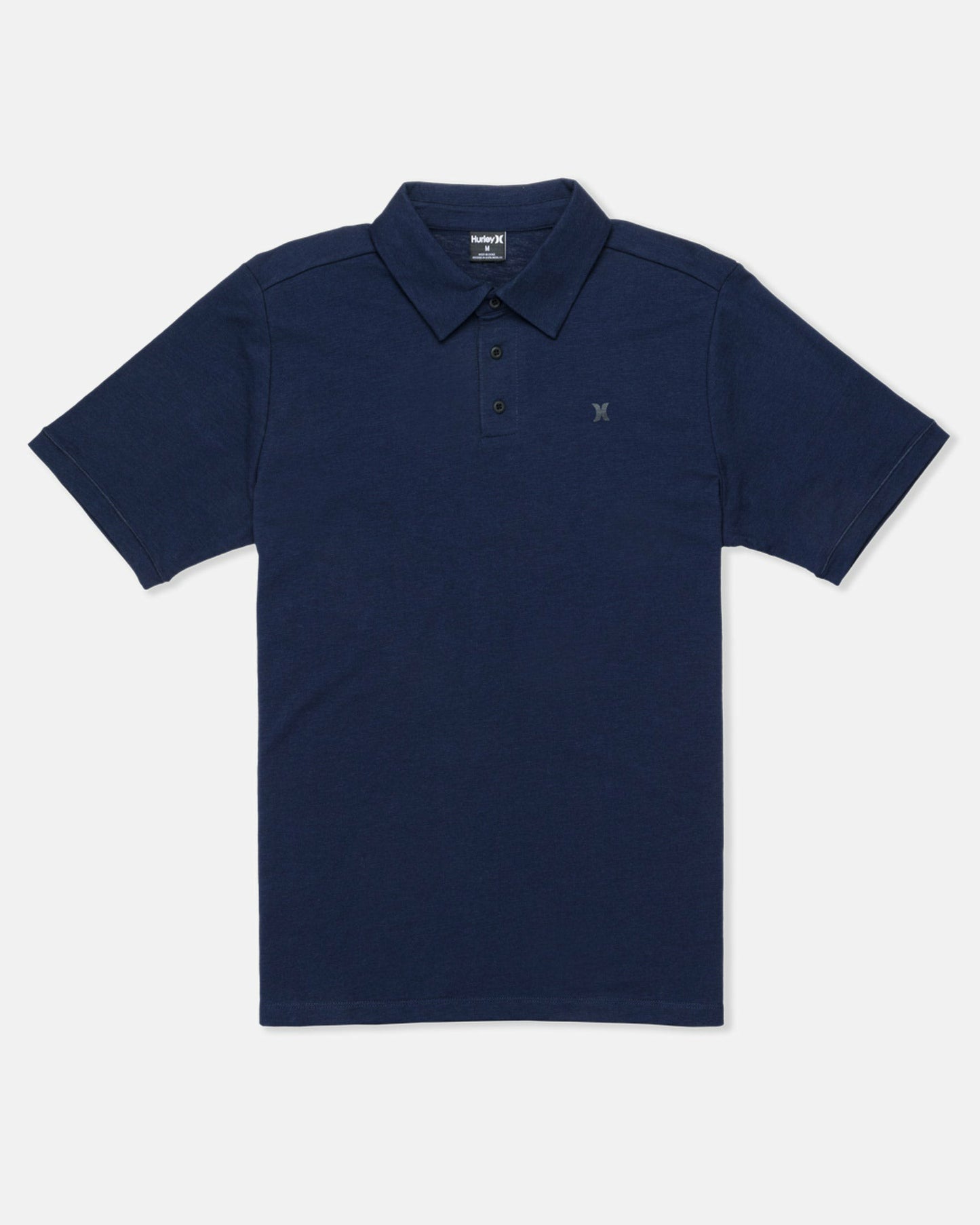 Icon Slub Polo Short Sleeve | Hurley Obsidian Polo Shirts