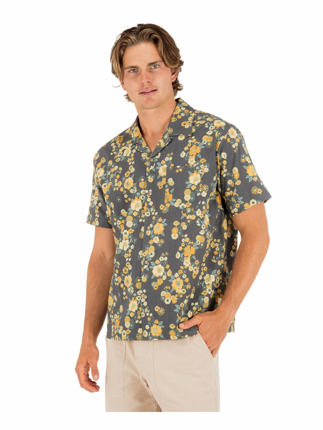 Dogpatch Camp Short Sleeve | Hurley Black Button Downs