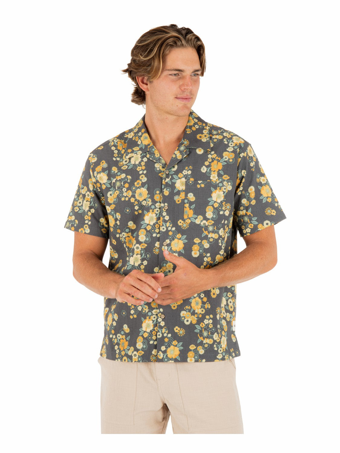 Dogpatch Camp Short Sleeve | Hurley Black Button Downs