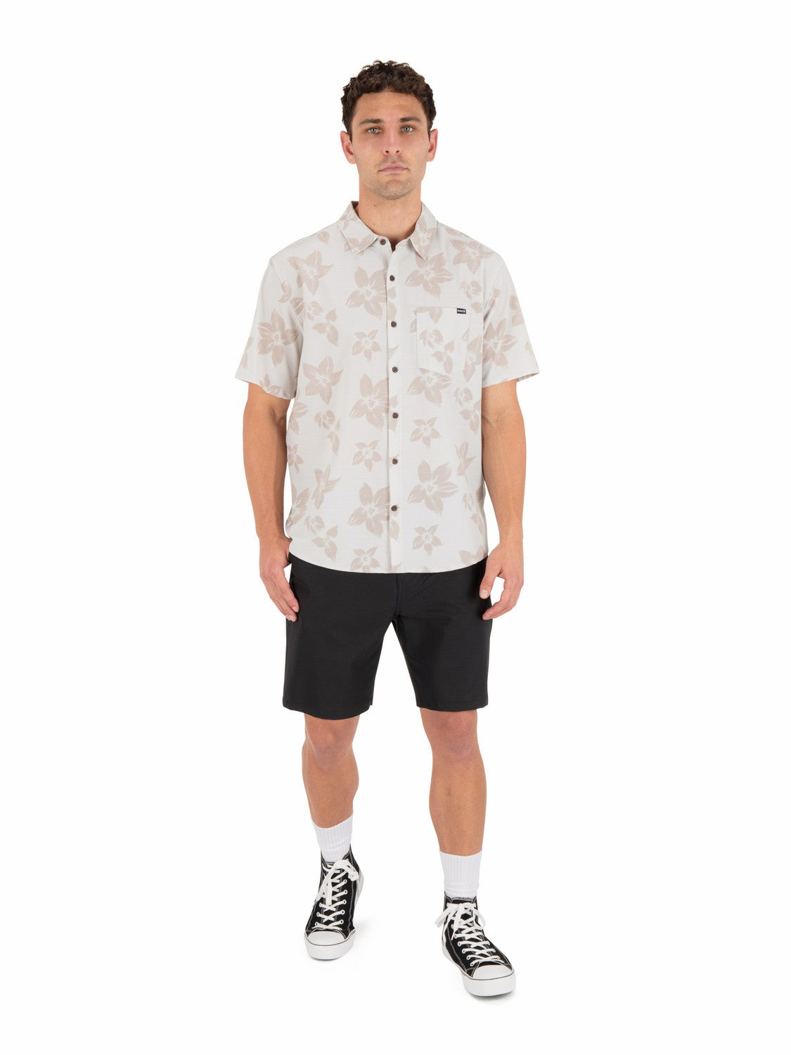 Newport Stretch Short Sleeve | Hurley Bone Button Downs