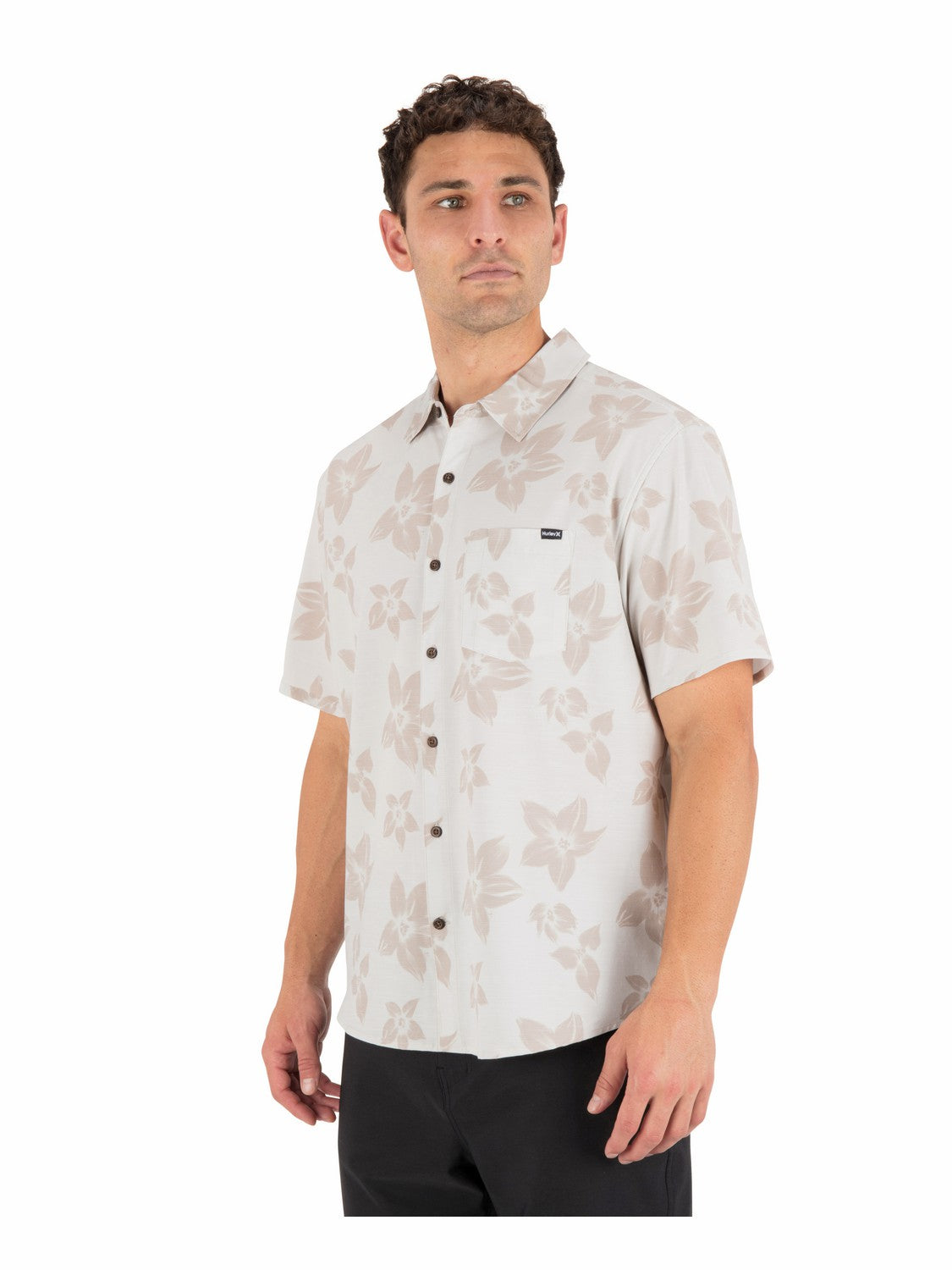 Newport Stretch Short Sleeve | Hurley Bone Button Downs