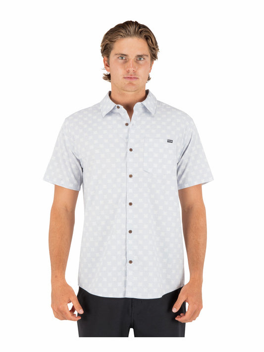 Lido Stretch Short Sleeve | Hurley Light Asteroid Button Downs