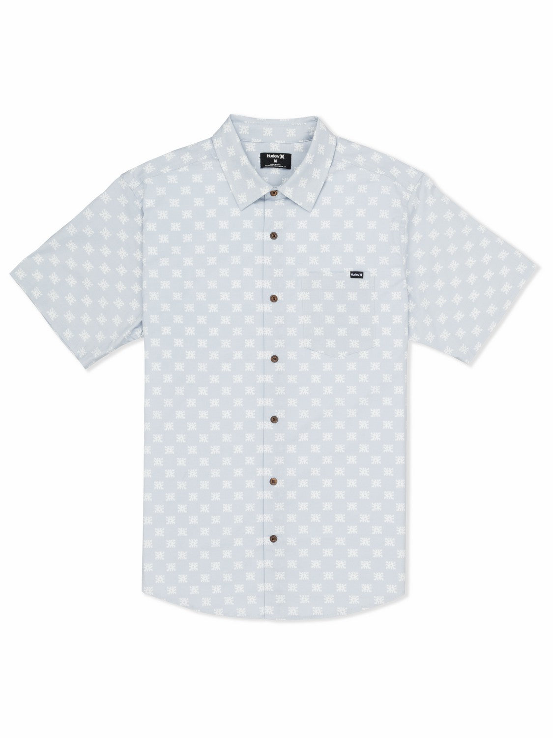 Lido Stretch Short Sleeve | Hurley Light Asteroid Button Downs