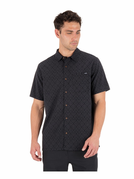 Aero Short Sleeve | Hurley Black Button Downs