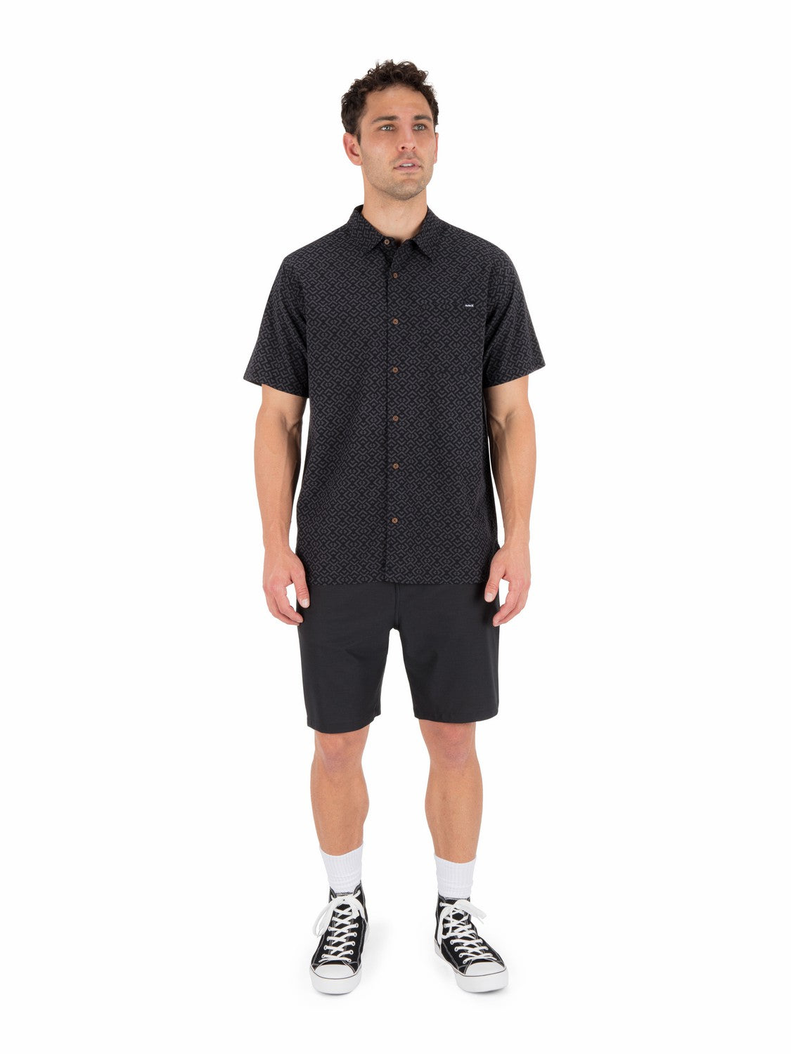 Aero Short Sleeve | Hurley Black Button Downs