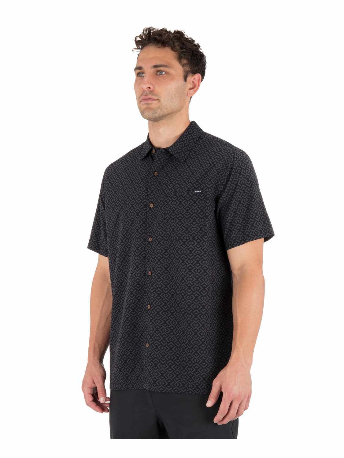 Aero Short Sleeve | Hurley Black Button Downs