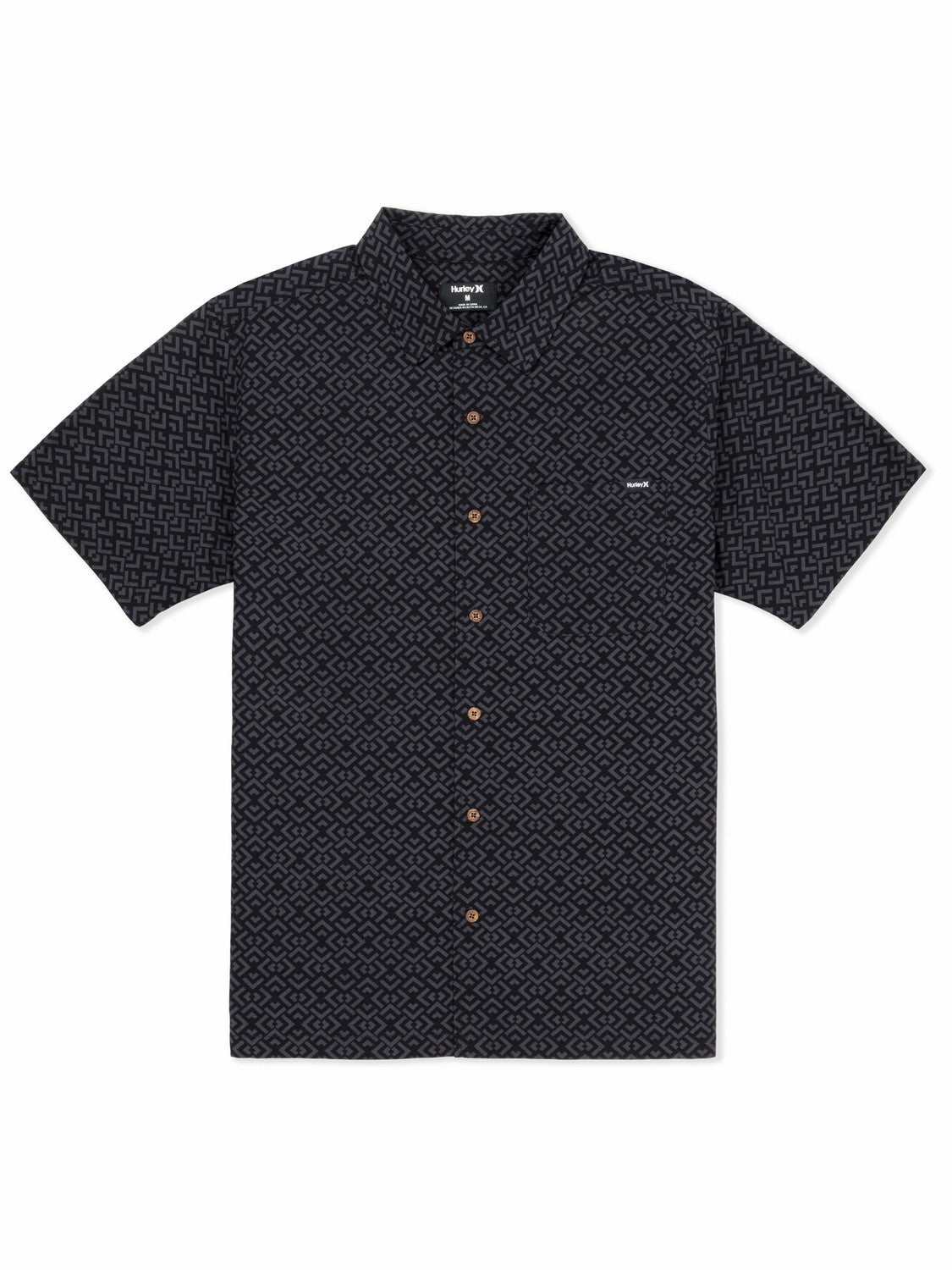 Aero Short Sleeve | Hurley Black Button Downs