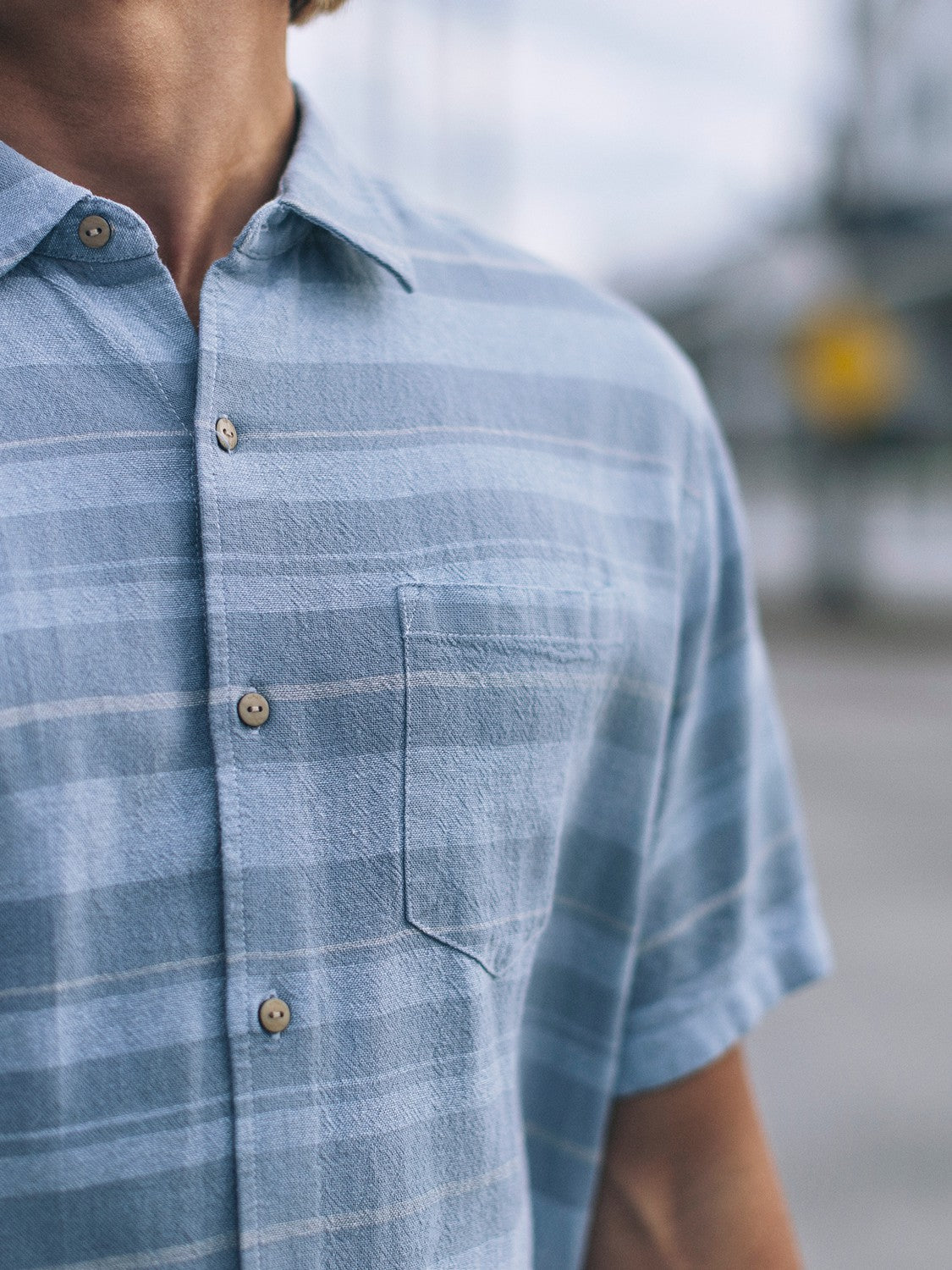 Oceanside Short Sleeve | Hurley Worker Blue Button Downs