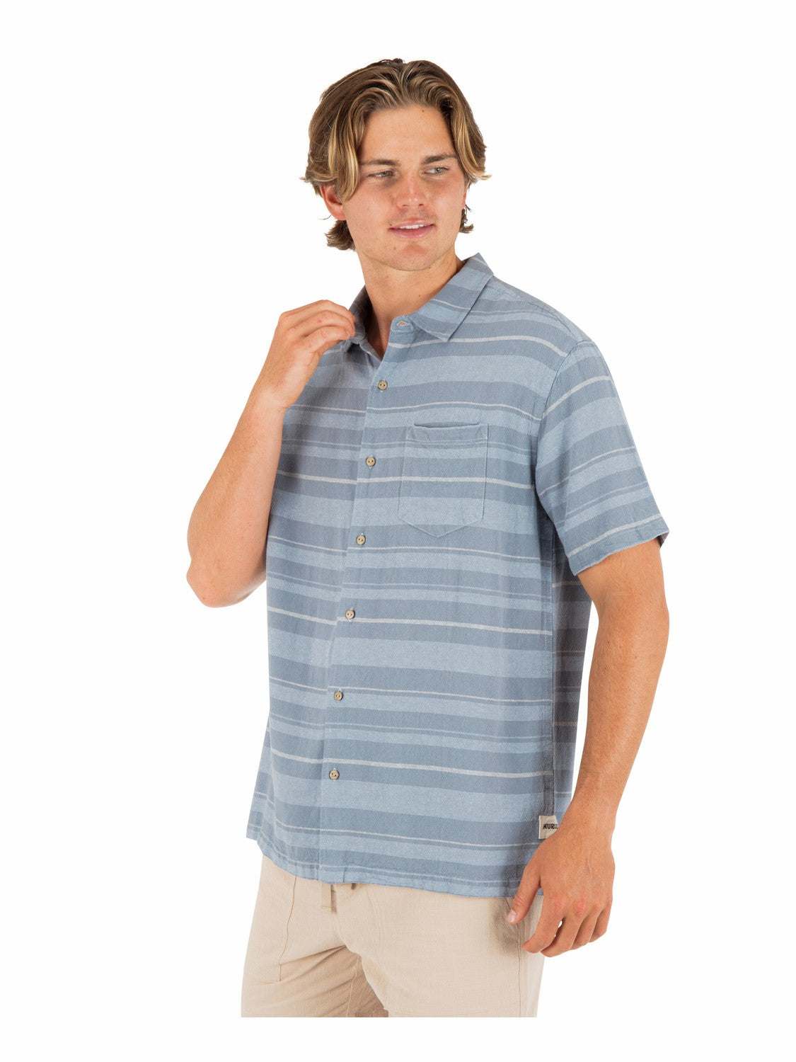 Oceanside Short Sleeve | Hurley Worker Blue Button Downs