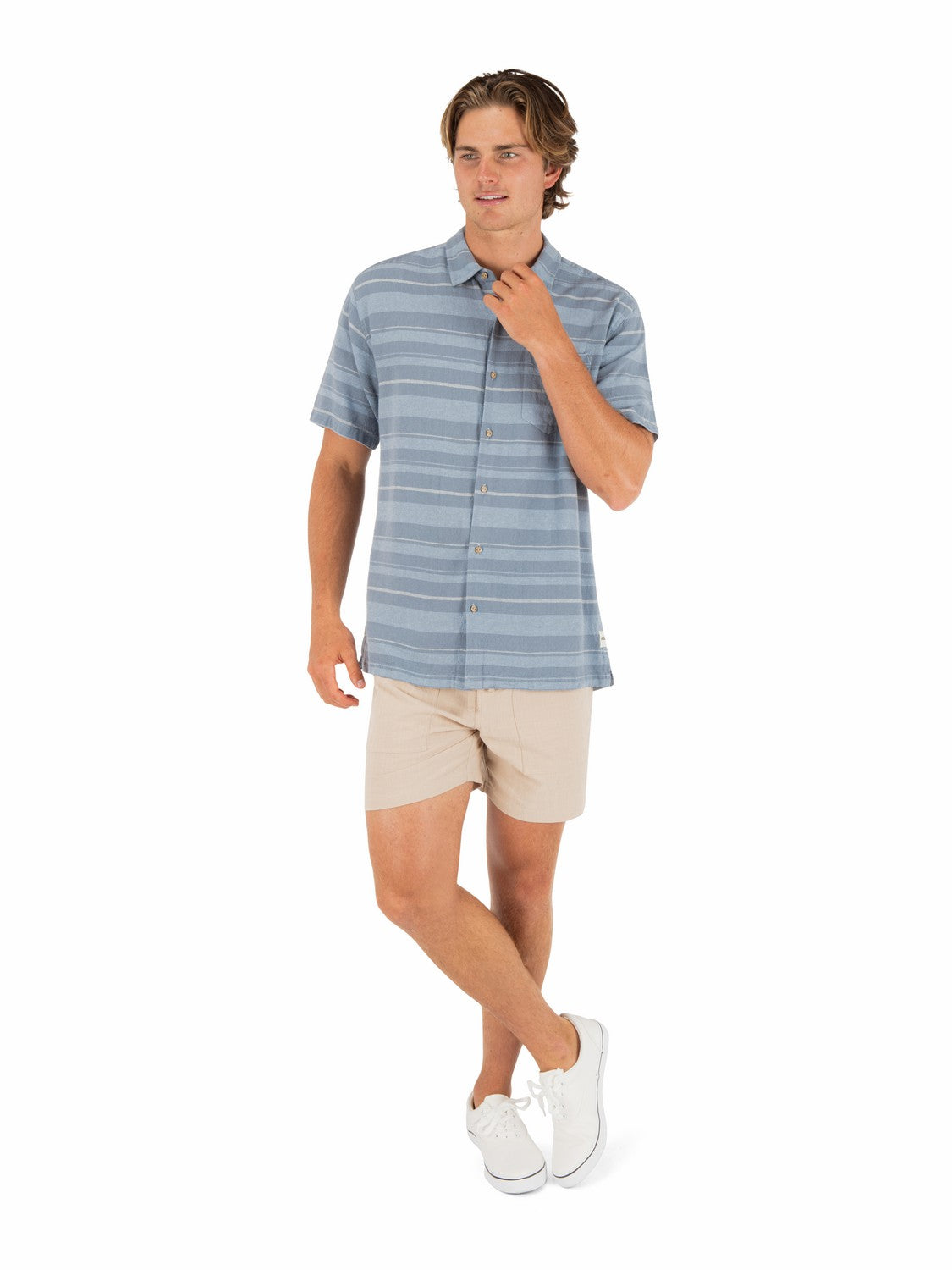 Oceanside Short Sleeve | Hurley Worker Blue Button Downs