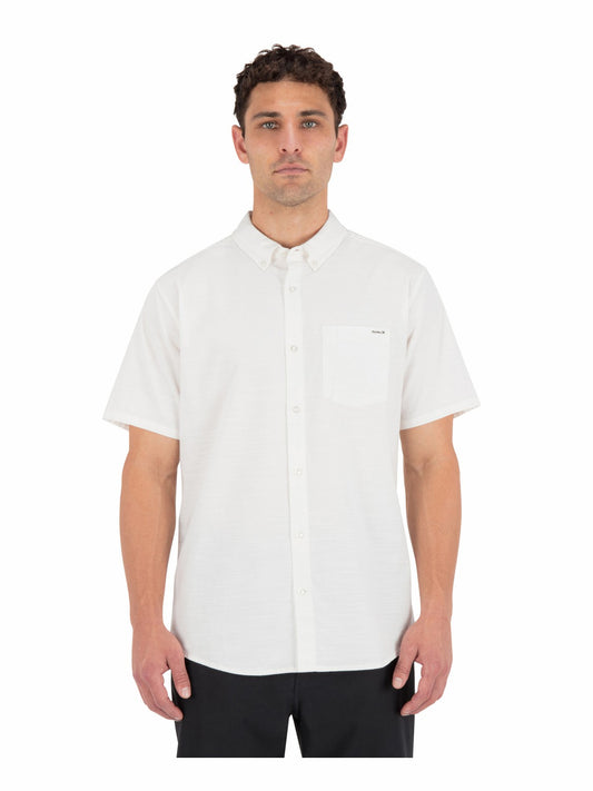 Icon Stretch Short Sleeve | Hurley White Button Downs