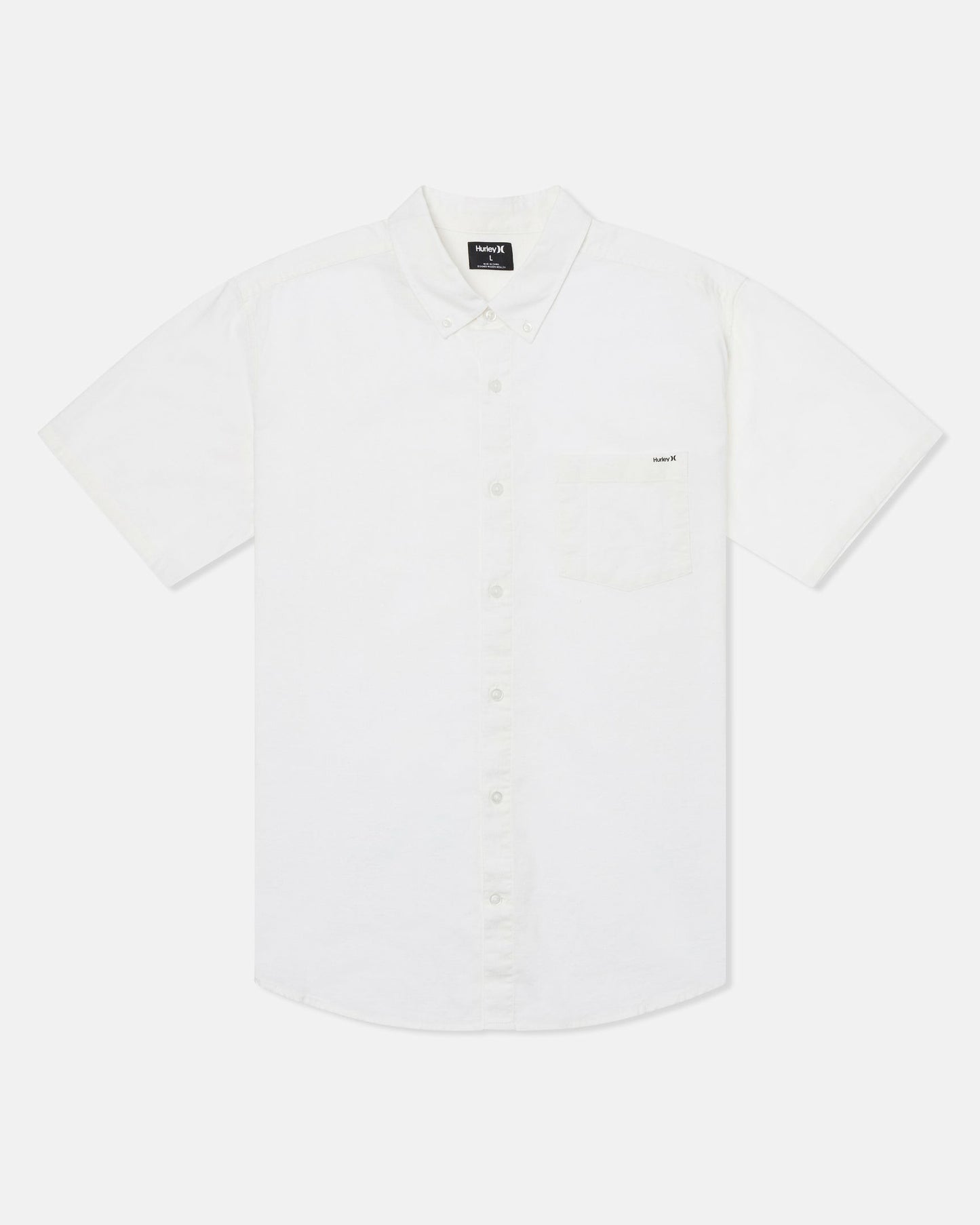Icon Stretch Short Sleeve | Hurley White Button Downs