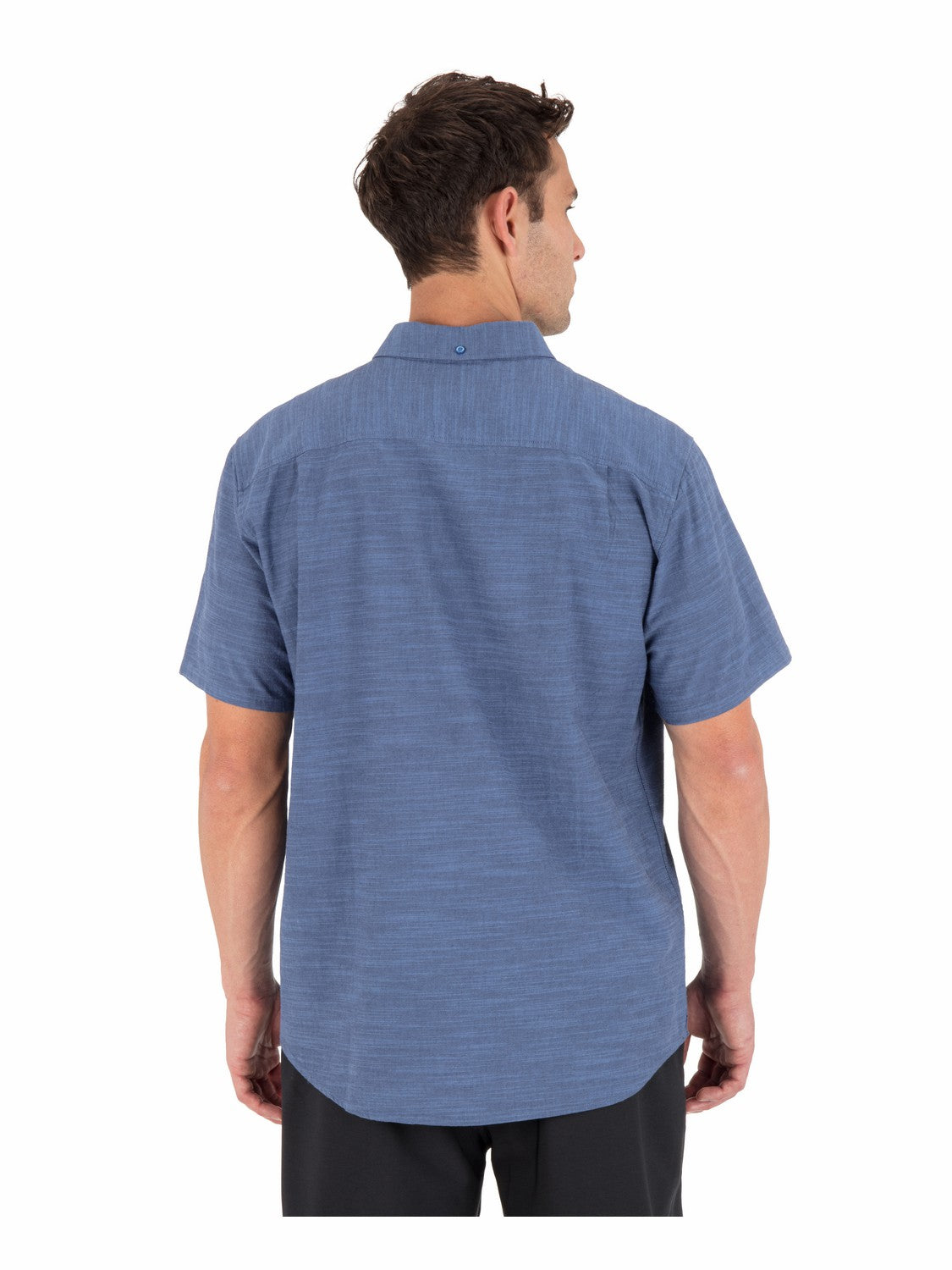 Icon Stretch Short Sleeve | Hurley Obsidian Button Downs
