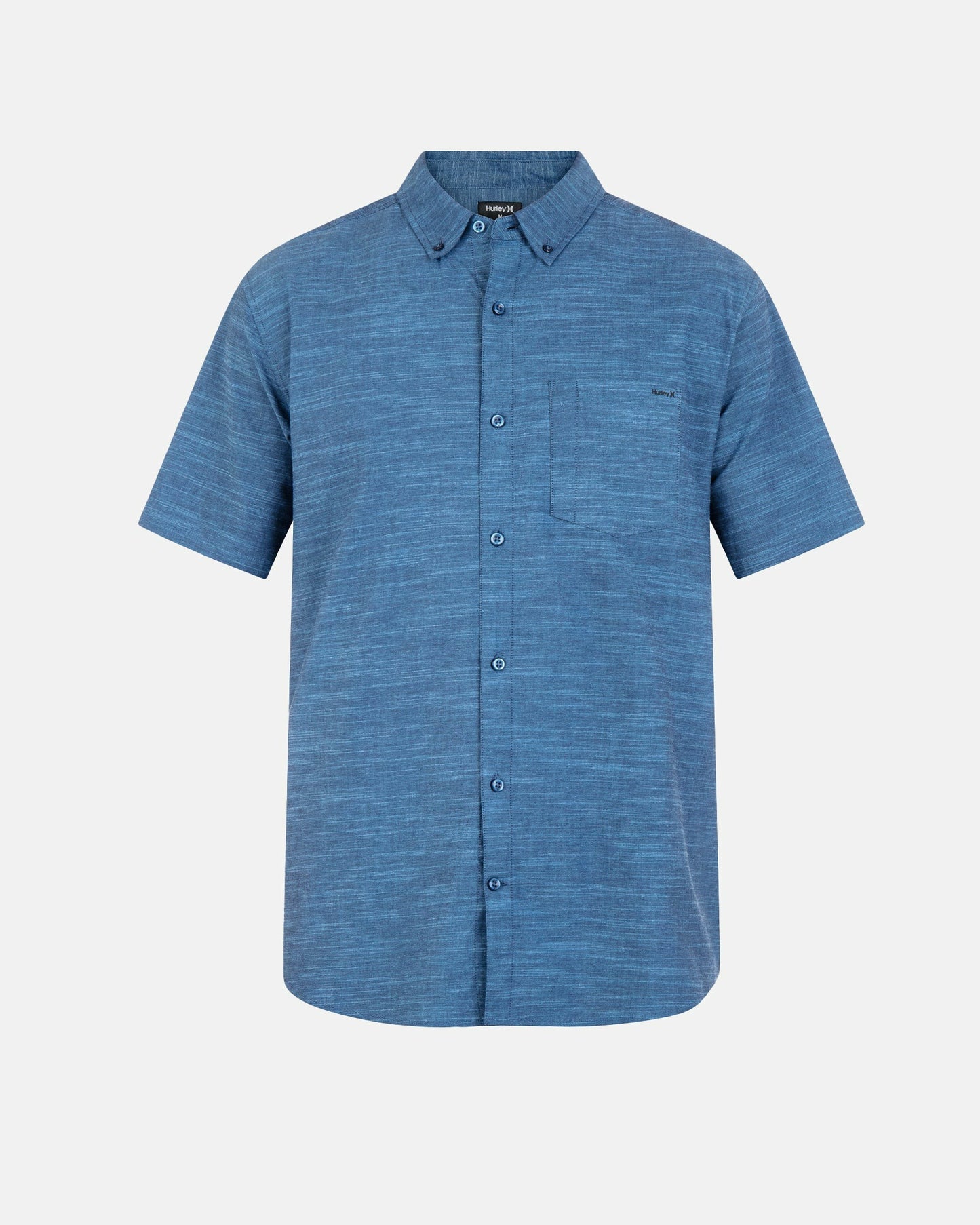 One And Only Stretch Short Sleeve Shirt | Hurley Obsidian Button Downs
