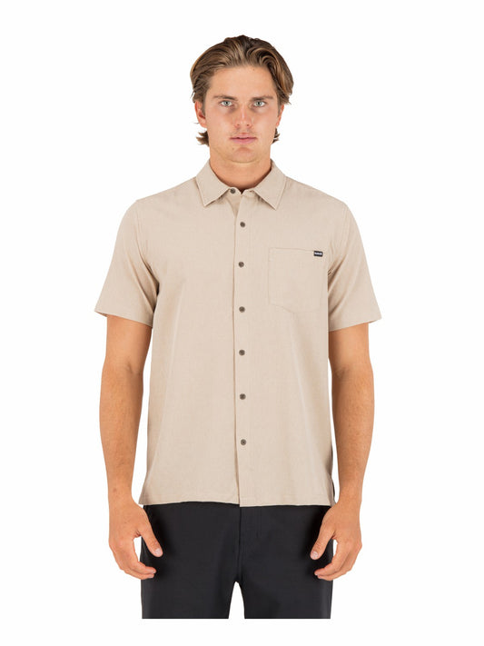 Phantom Flow Short Sleeve | Hurley Khaki Button Downs
