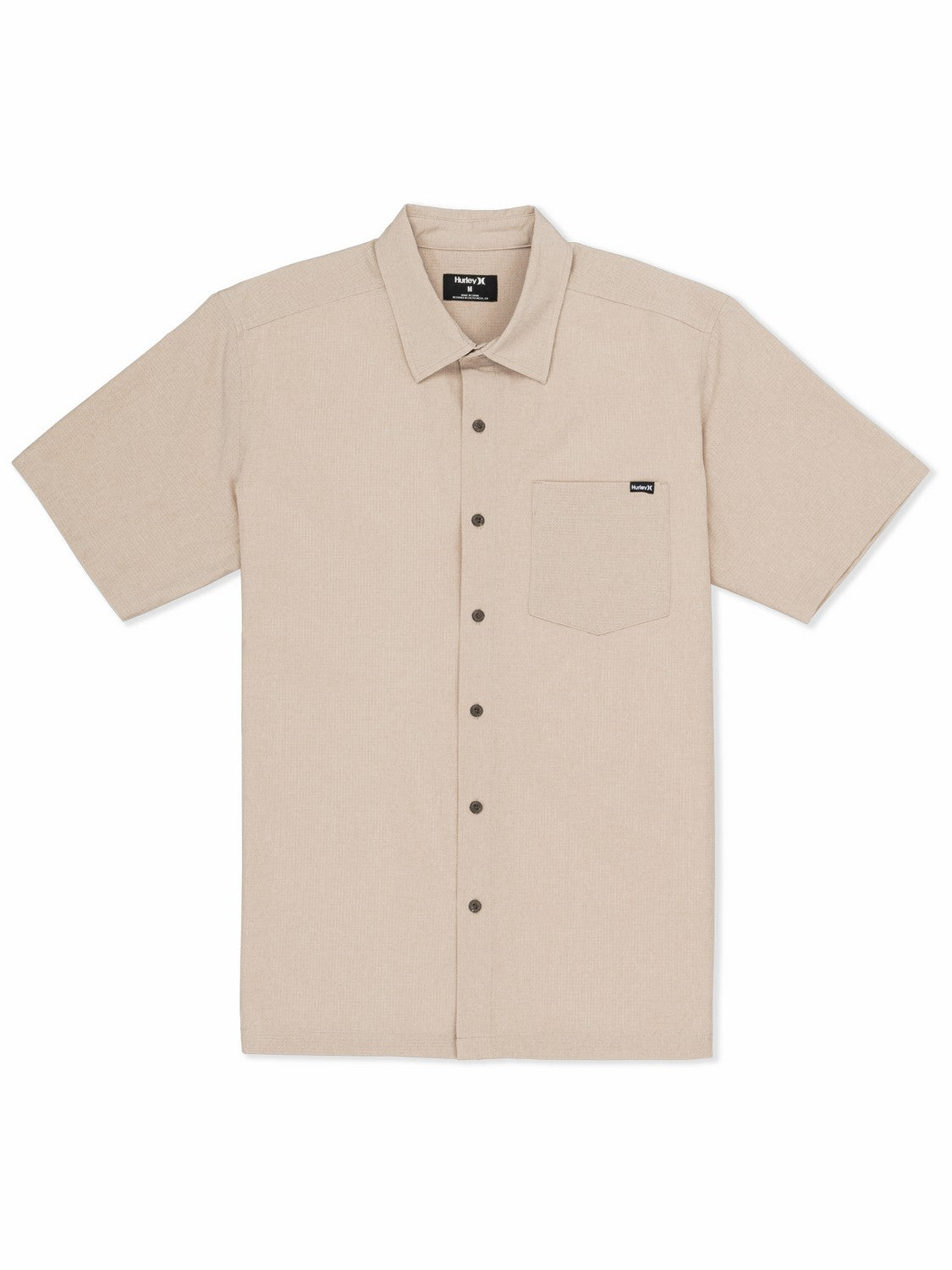 Phantom Flow Short Sleeve | Hurley Khaki Button Downs