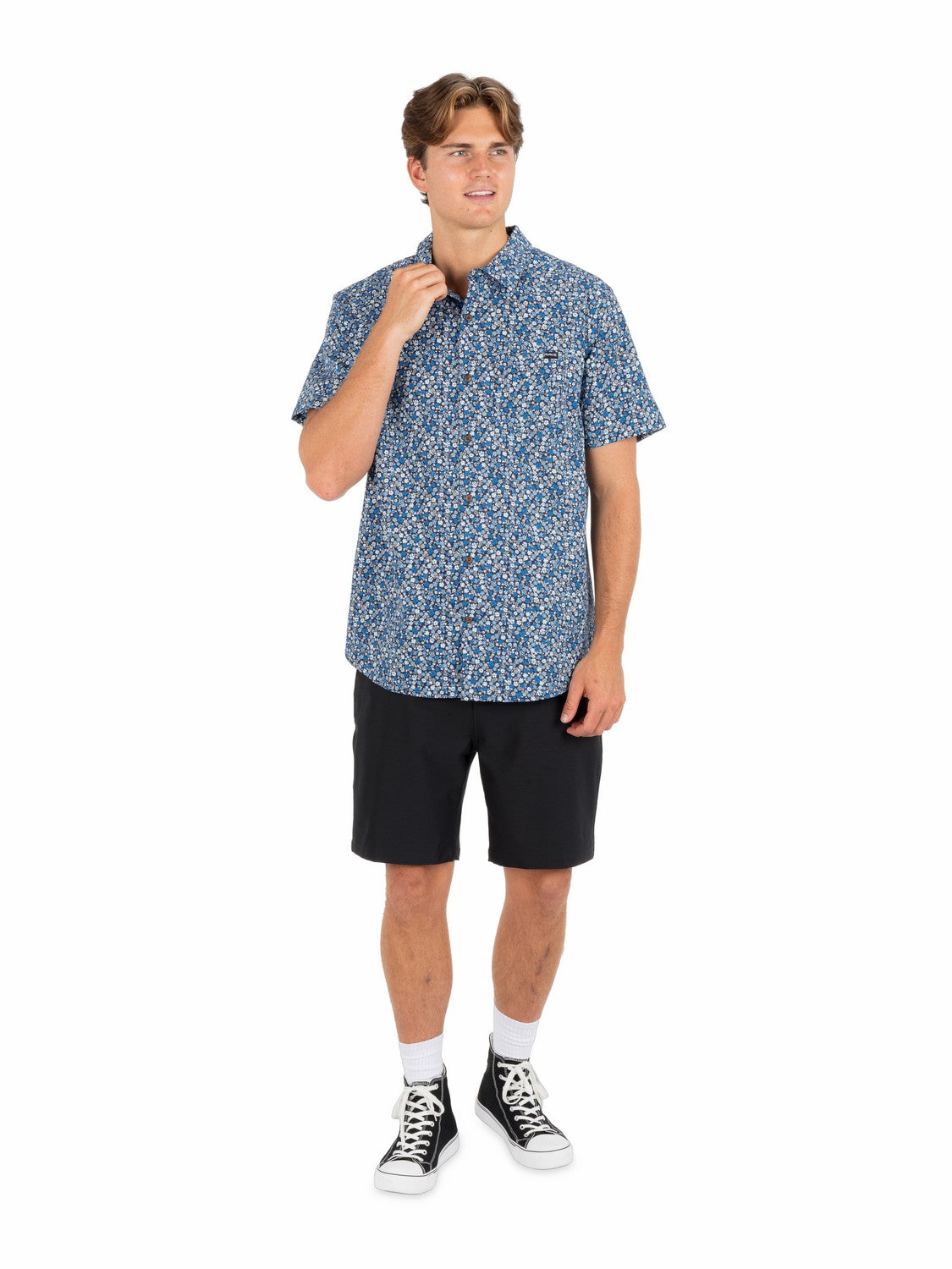 Lido Stretch Short Sleeve | Hurley Abyss Button Downs