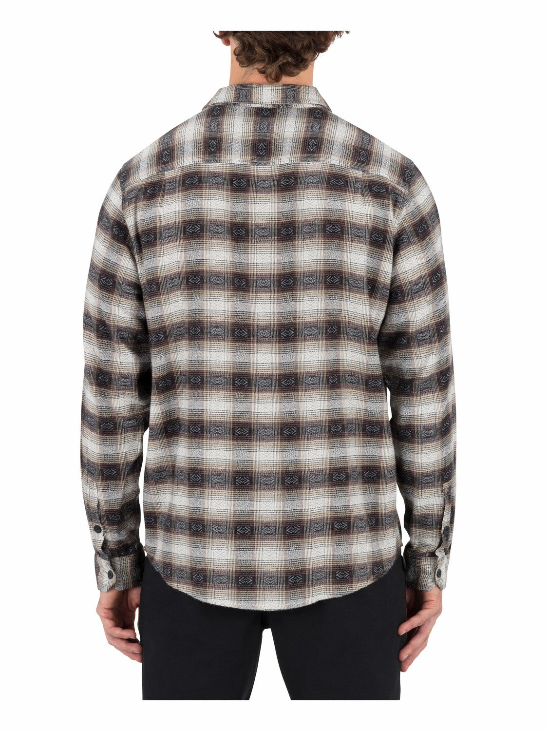 Portland Stretch Flannel Long Sleeve | Hurley Black Flannel