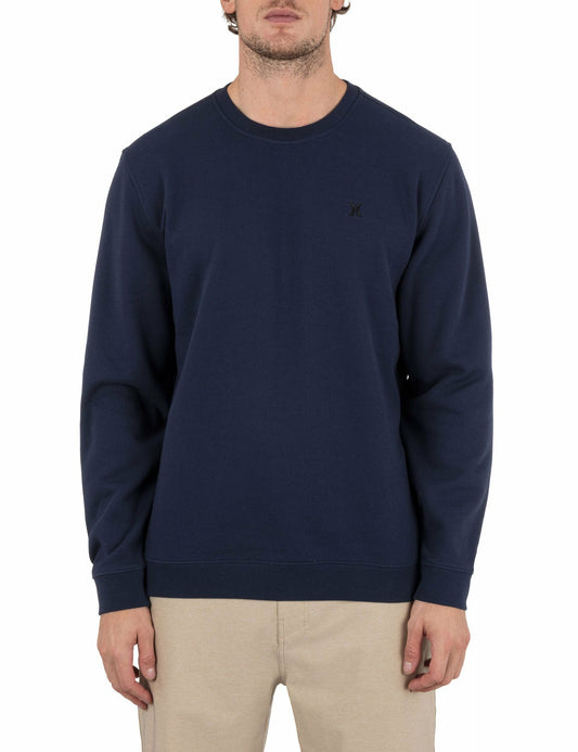 Icon Long Sleeve Crew | Hurley DARK BLUE Hoodies & Sweatshirts
