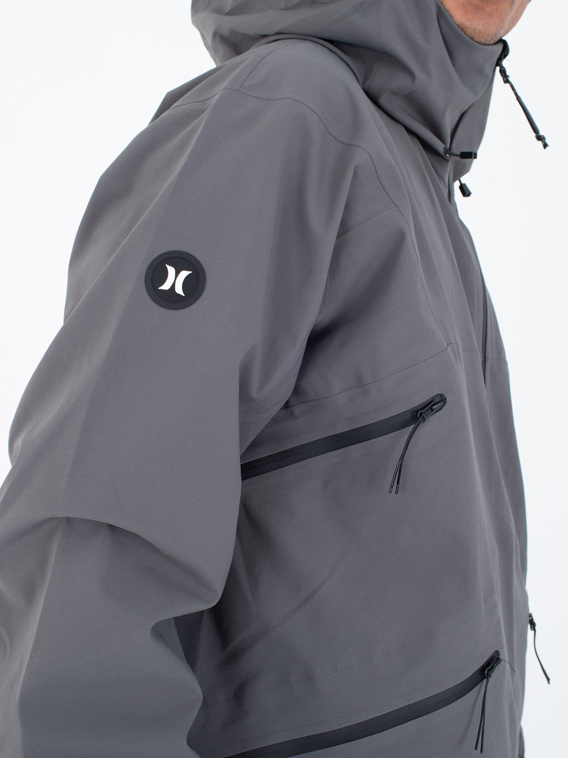 Cream Snow Jacket | Hurley Dark Stone Grey Jackets & Outerwear