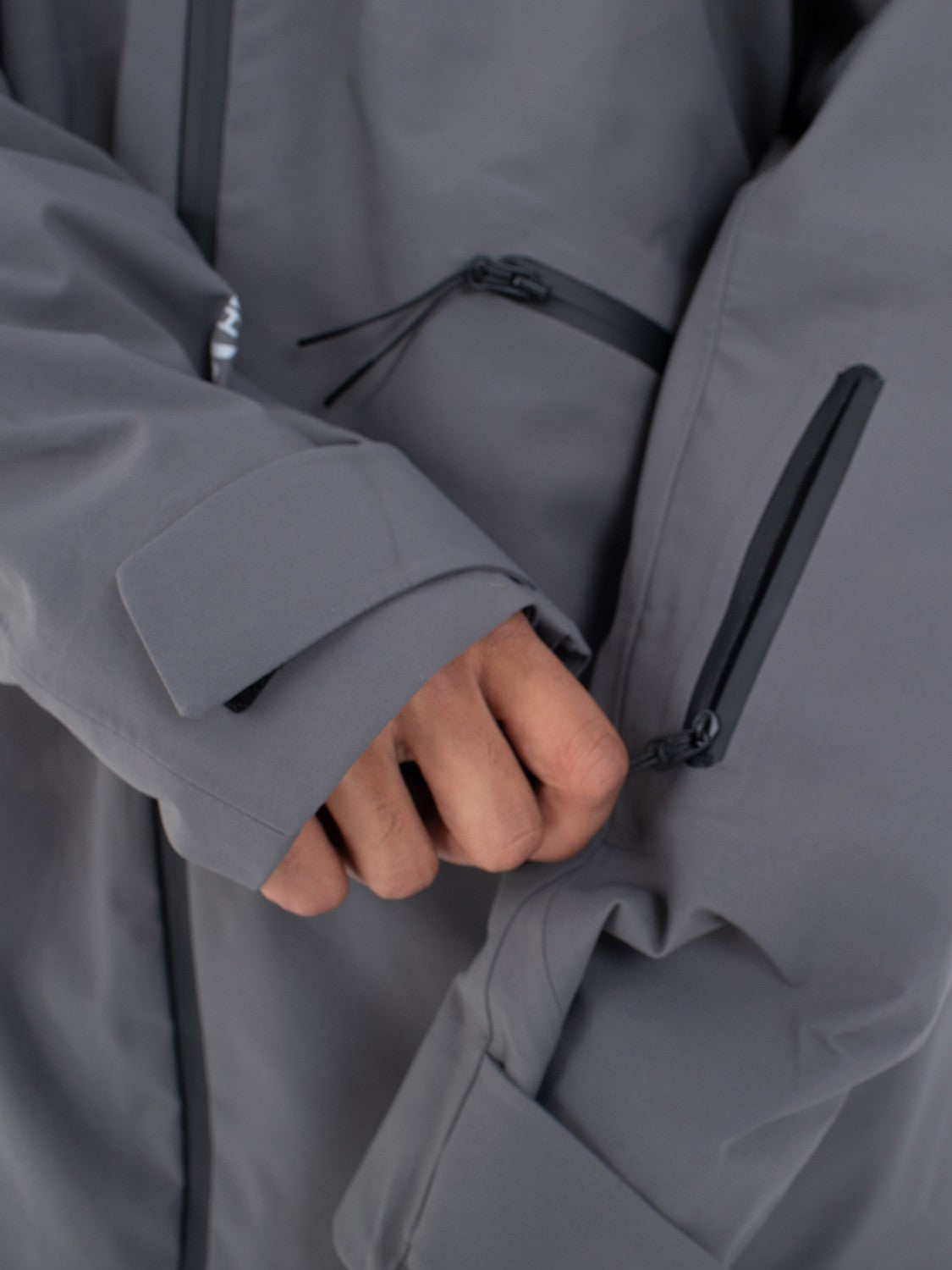 Cream Snow Jacket | Hurley Dark Stone Grey Jackets & Outerwear
