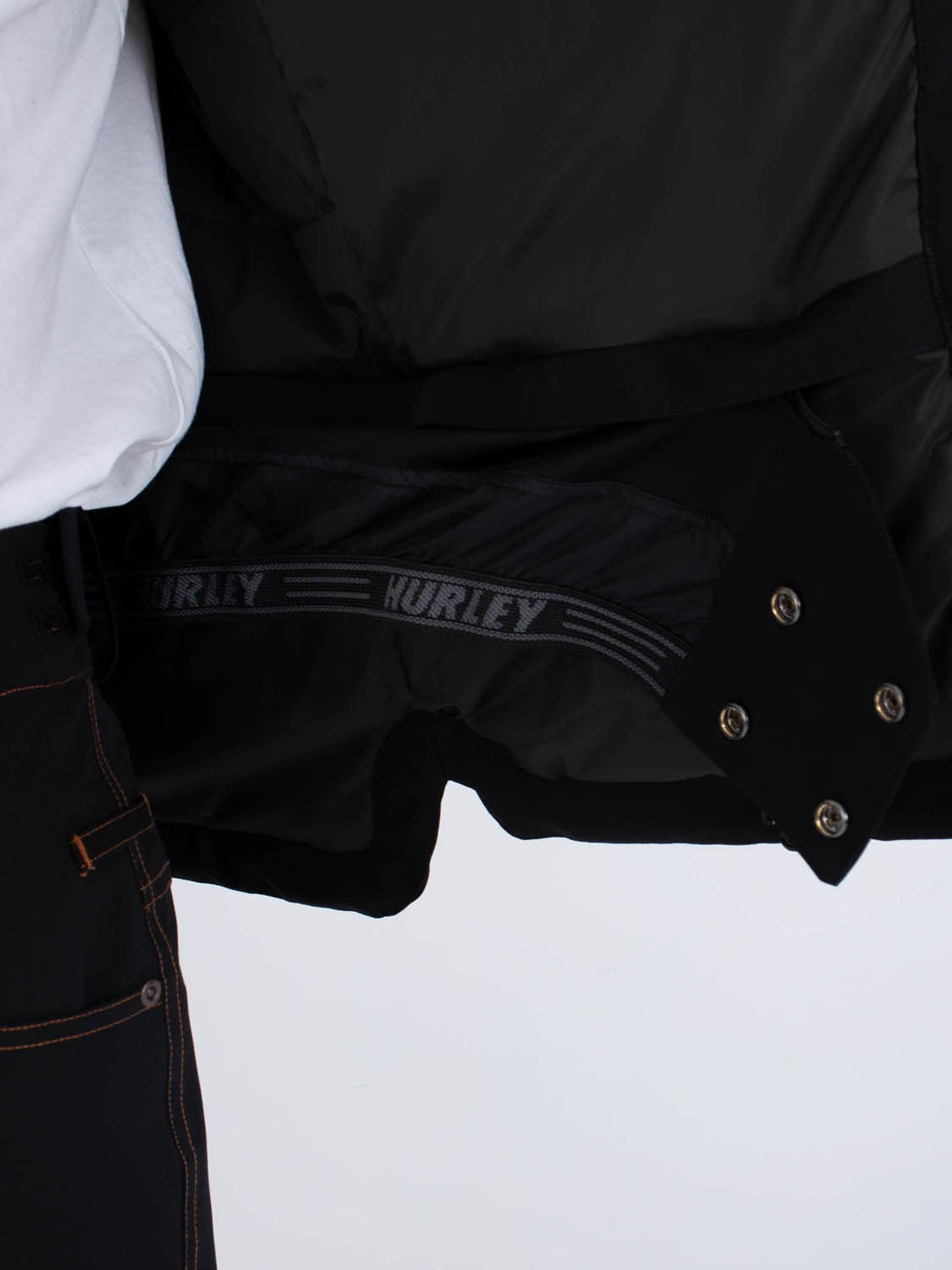 Patch Snow Jacket | Hurley Black Jackets & Outerwear