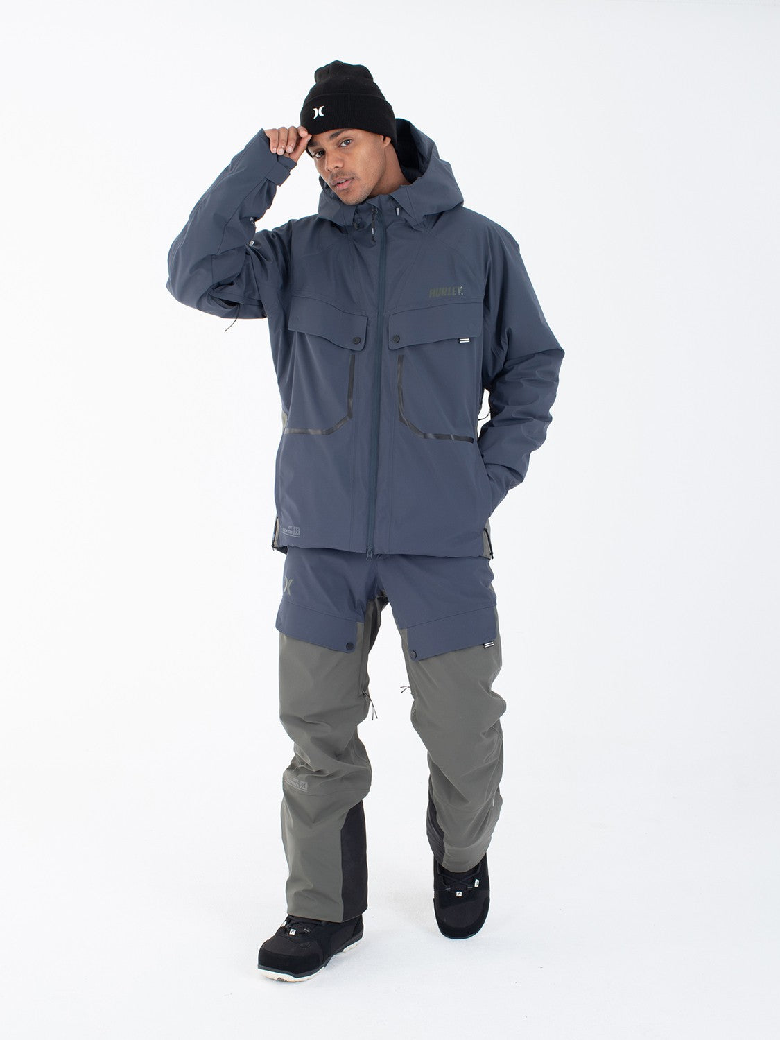 Deeppow Snow Jacket | Hurley Armored Navy/Cargo Jackets & Outerwear