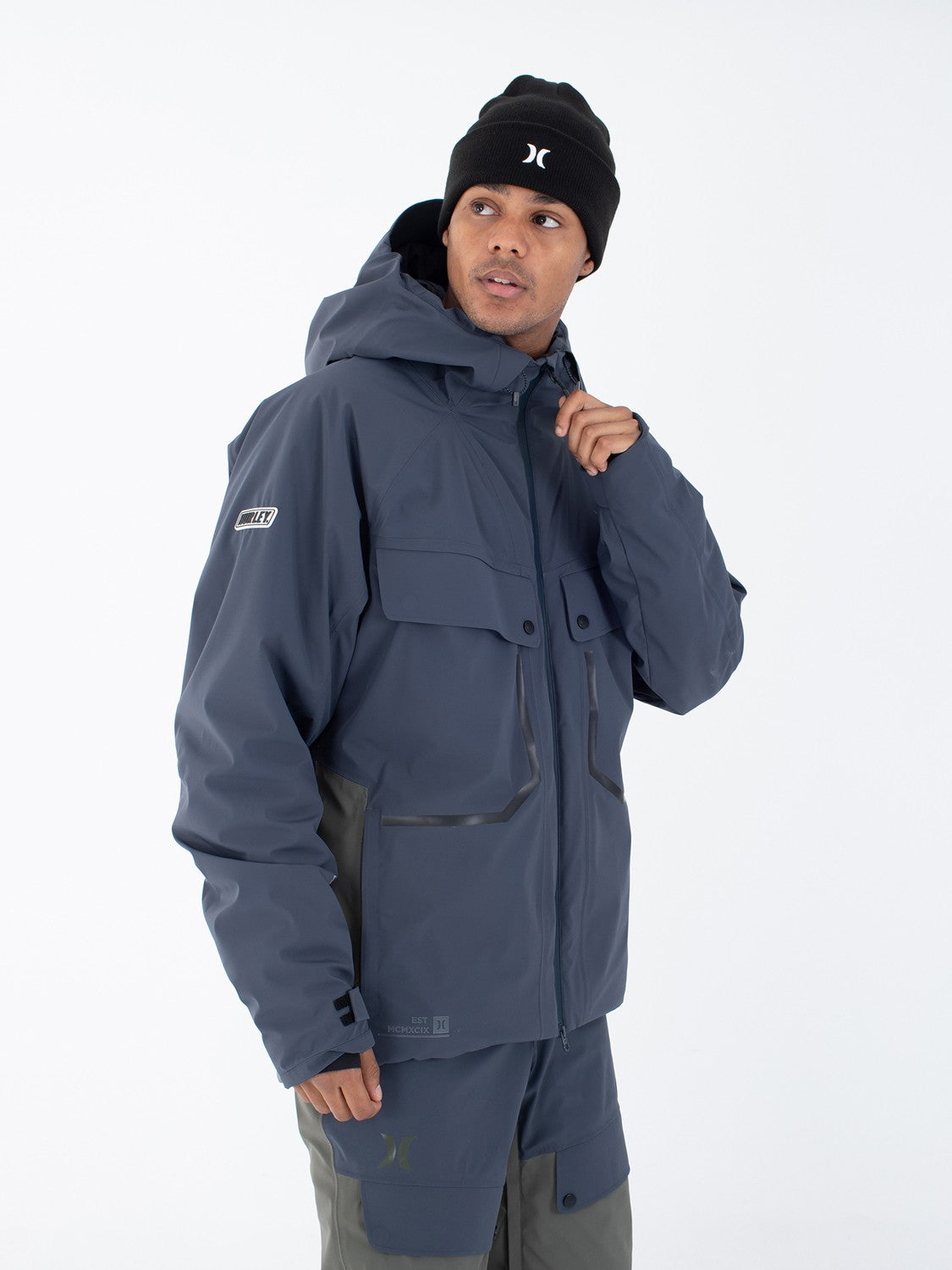 Deeppow Snow Jacket | Hurley Armored Navy/Cargo Jackets & Outerwear