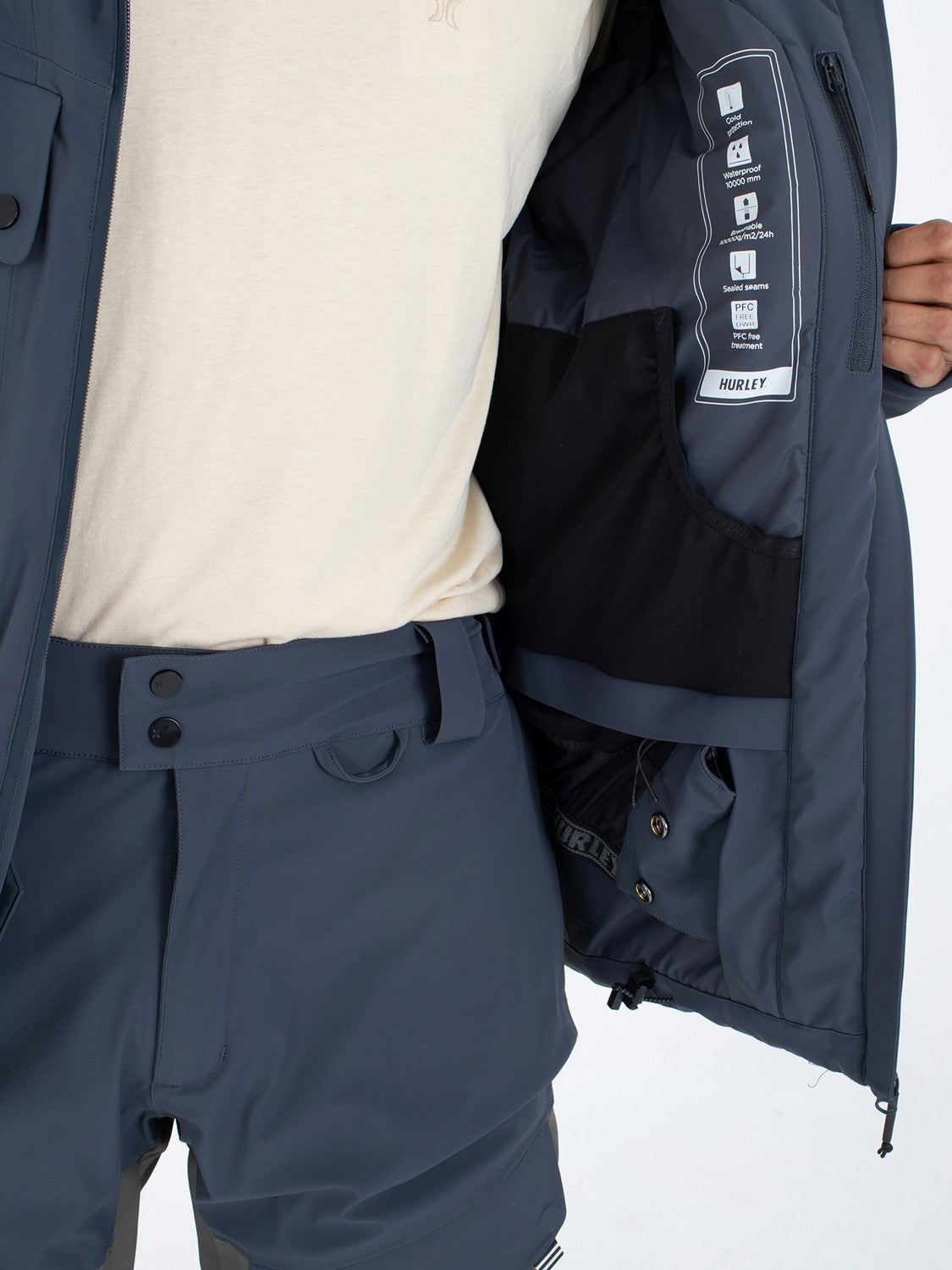 Deeppow Snow Jacket | Hurley Armored Navy/Cargo Jackets & Outerwear