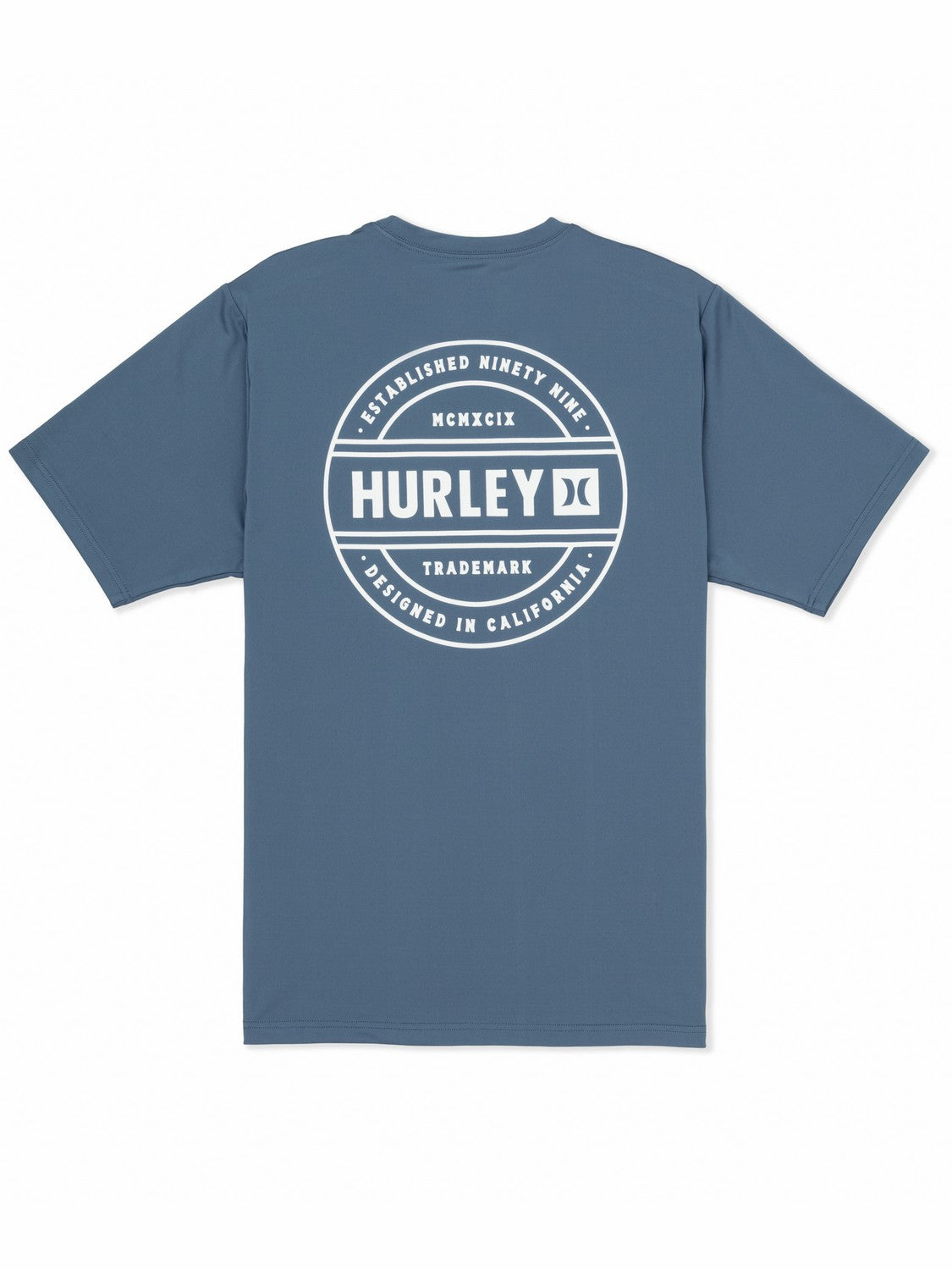 Hybrid UPF Short Sleeve | Hurley Grey Teal Rashguards & Surf Shirts
