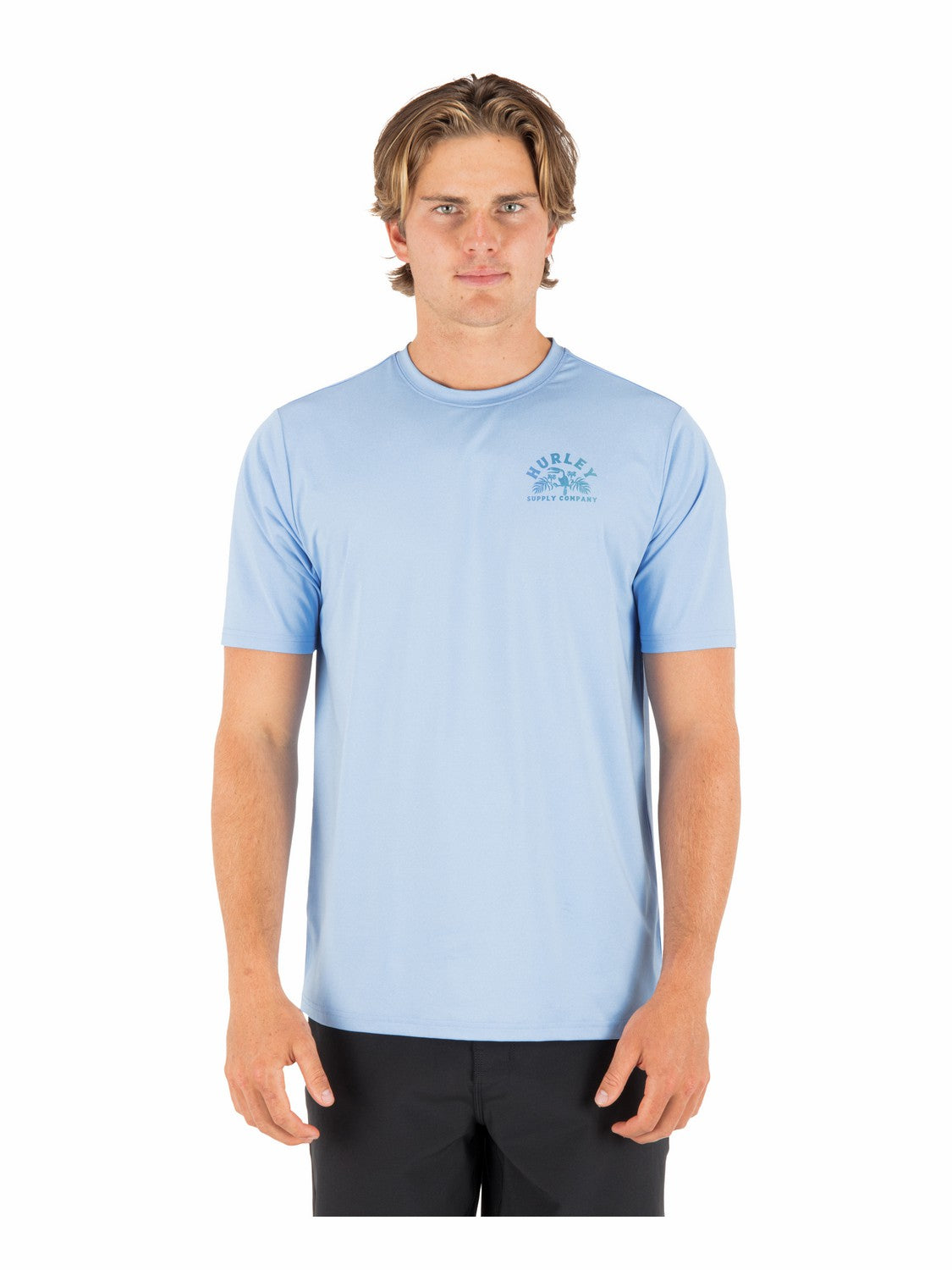 Hybrid UPF Short Sleeve | Hurley Skyline Heather Rashguards & Surf Shirts