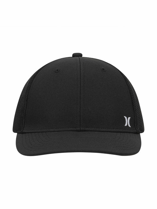 Icon Mini Mesh Stretch Fit Trucker Hat | Hurley Black Hats