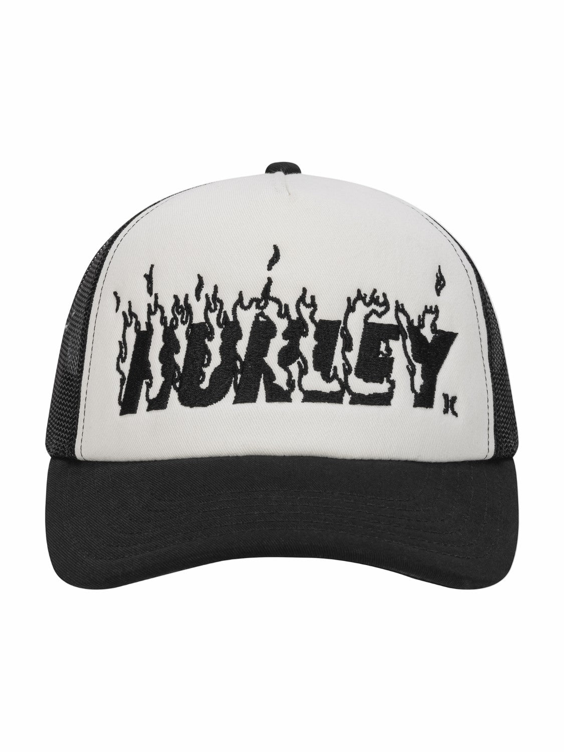 Hurley x Travis Barker Flame Trucker Hat | Hurley Black/White Hats