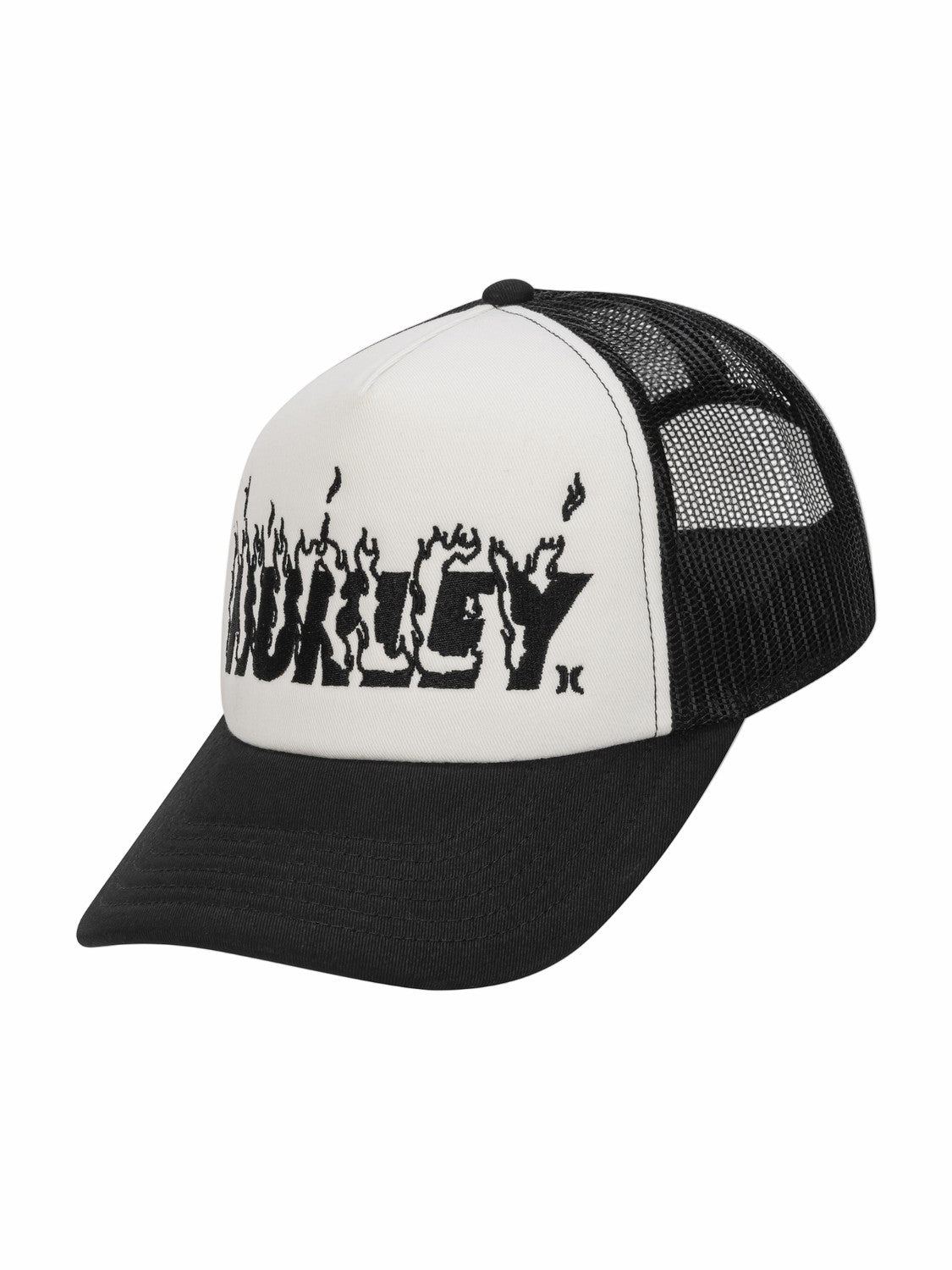 Hurley x Travis Barker Flame Trucker Hat | Hurley Black/White Hats