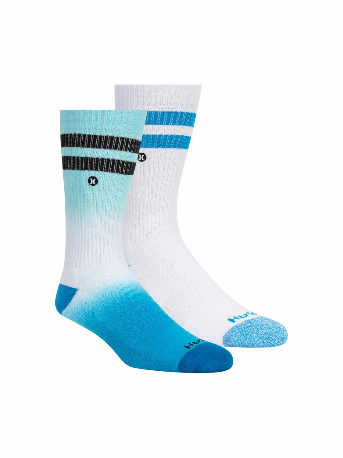Extended Terry Crew Socks (2 Pack) | Hurley Blue Socks & Underwear