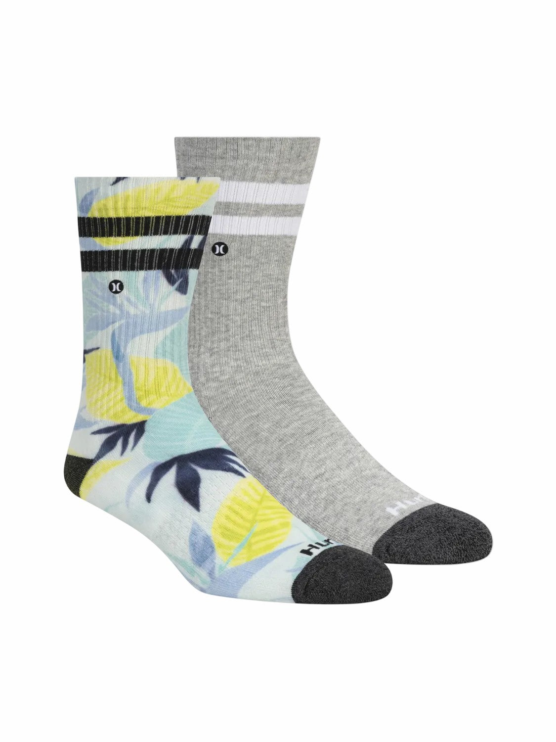 Extended Terry Crew Socks (2 Pack) | Hurley Light Blue/Pastel Socks & Underwear