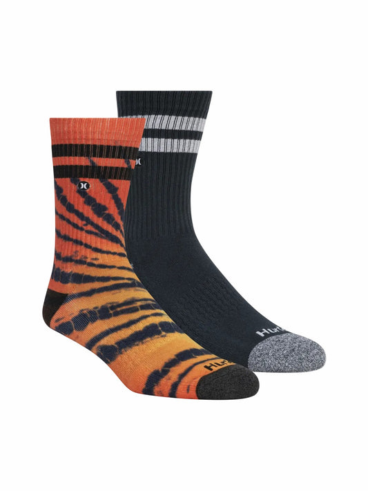 Extended Terry Crew Socks (2 Pack) | Hurley Orange Socks & Underwear
