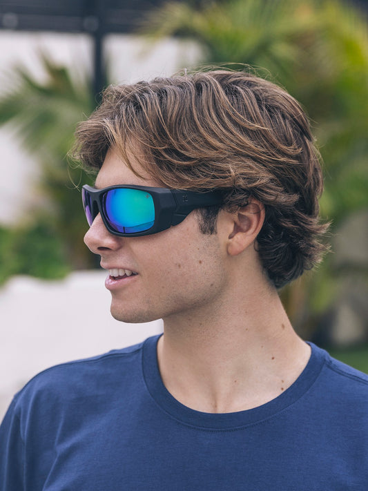 Kahuna Floatable Sunglasses | Hurley Rubberized Black Sunglasses