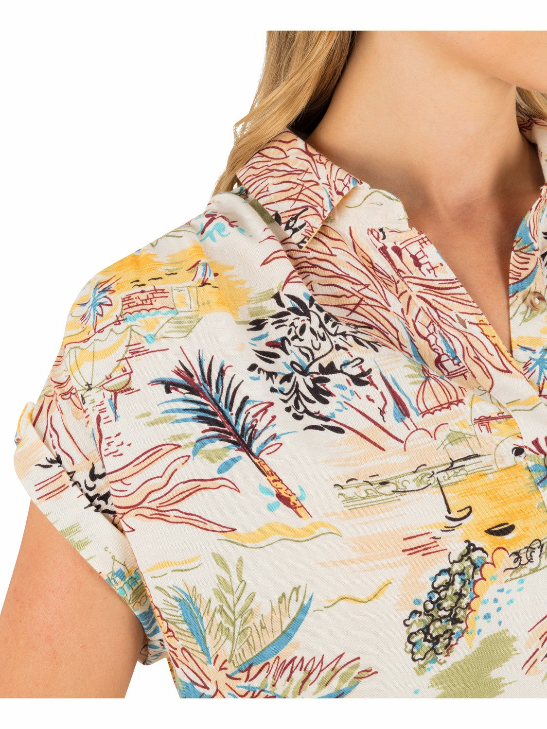Safari Scenic Short Sleeve | Hurley Off White New Arrivals