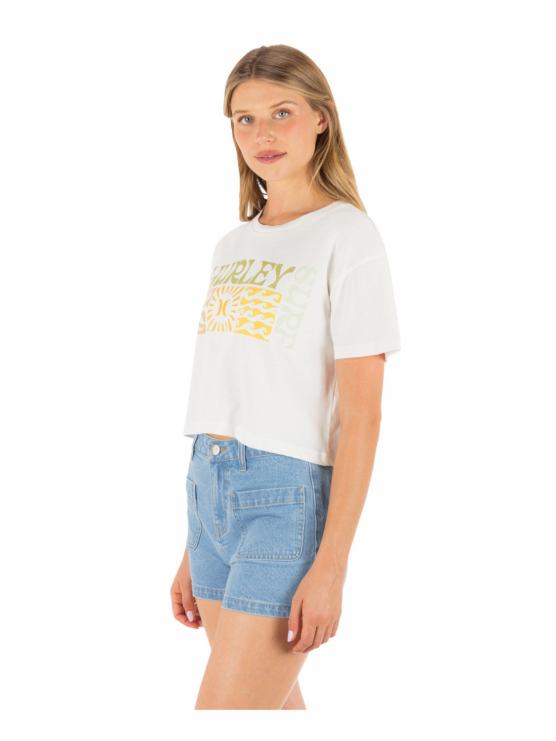 Surf Days Boxy Crop Tee | Hurley Tofu New Arrivals