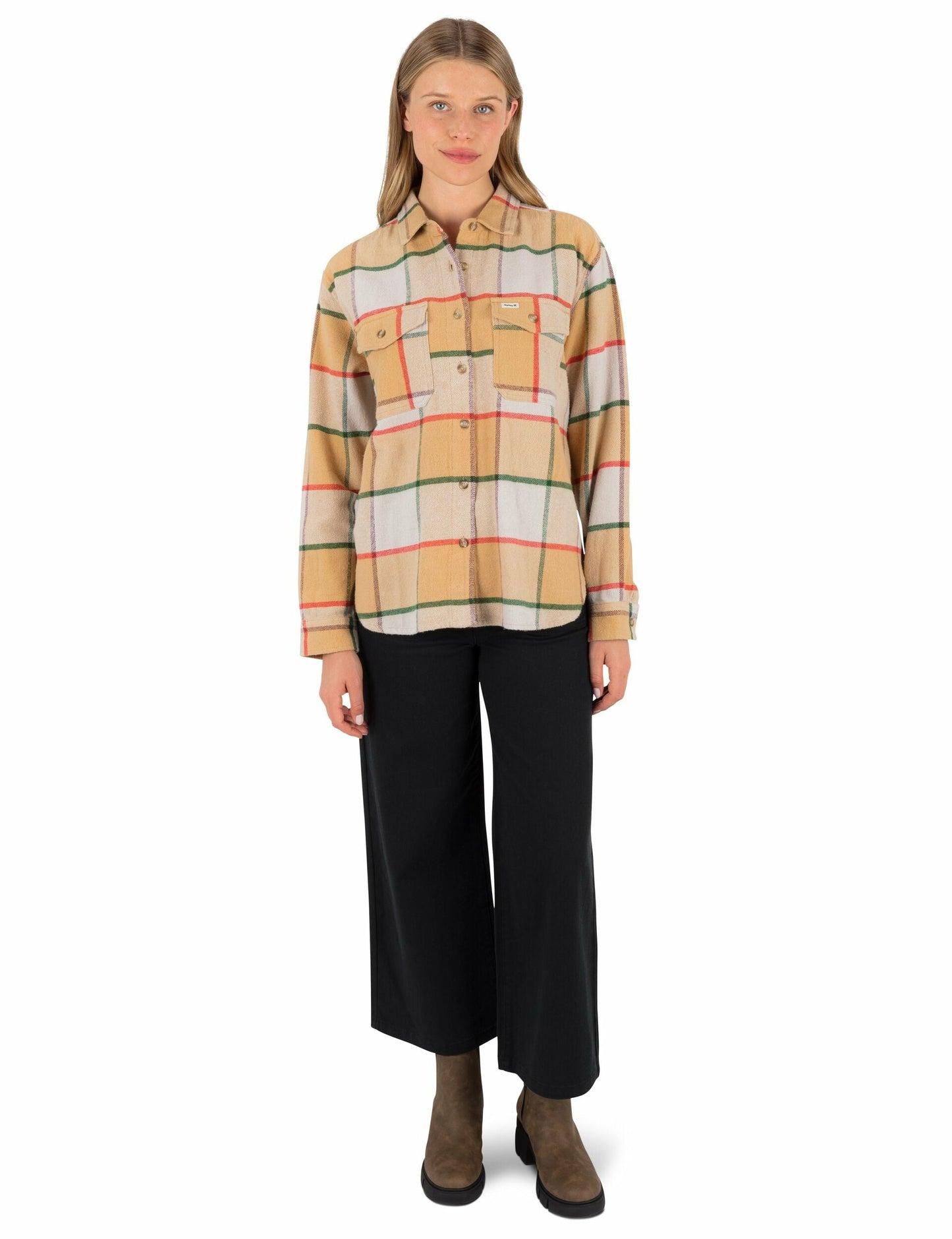 Wander Boyfriend Flannel | Hurley Lilac Marble Tops