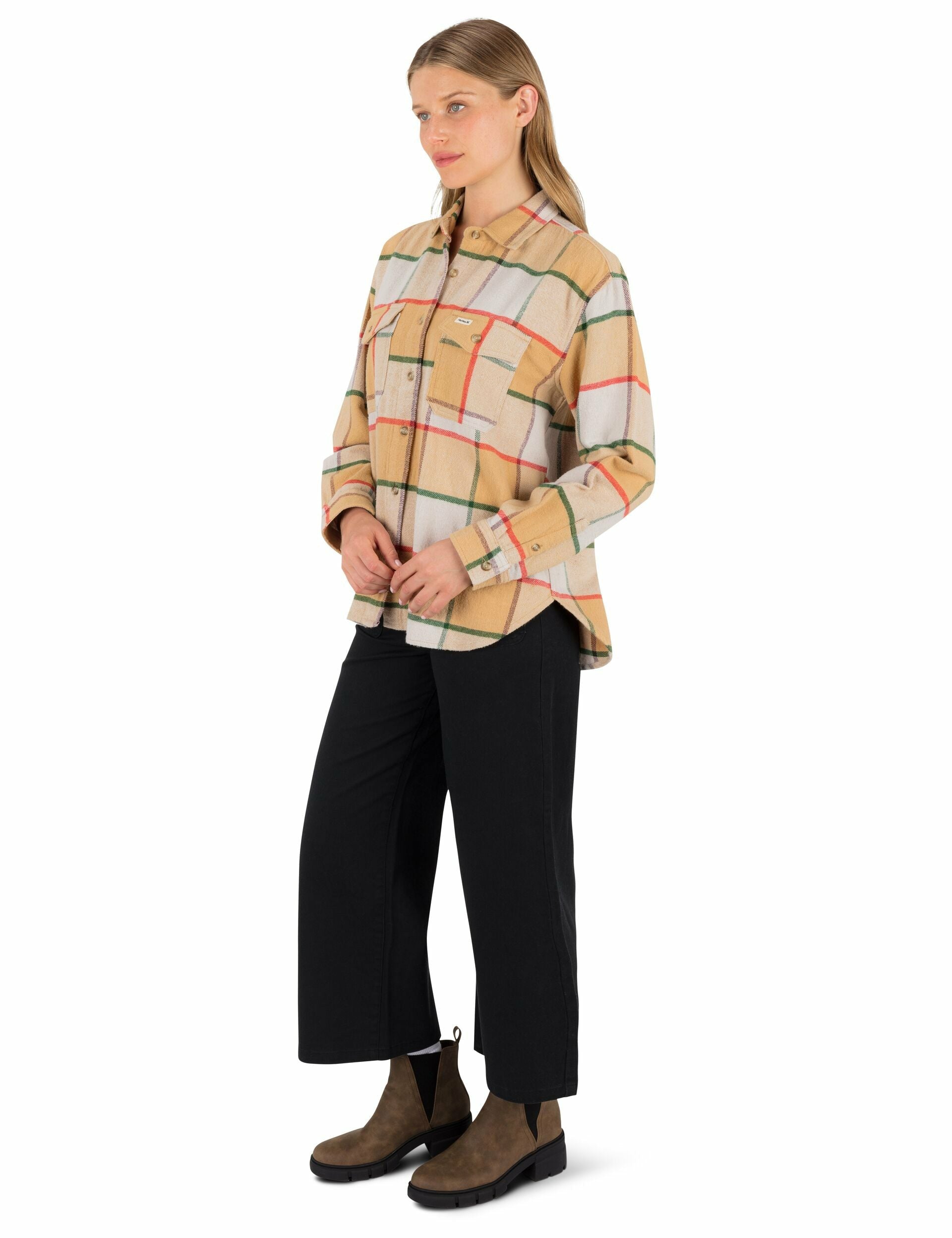 Wander Boyfriend Flannel | Hurley Lilac Marble Tops