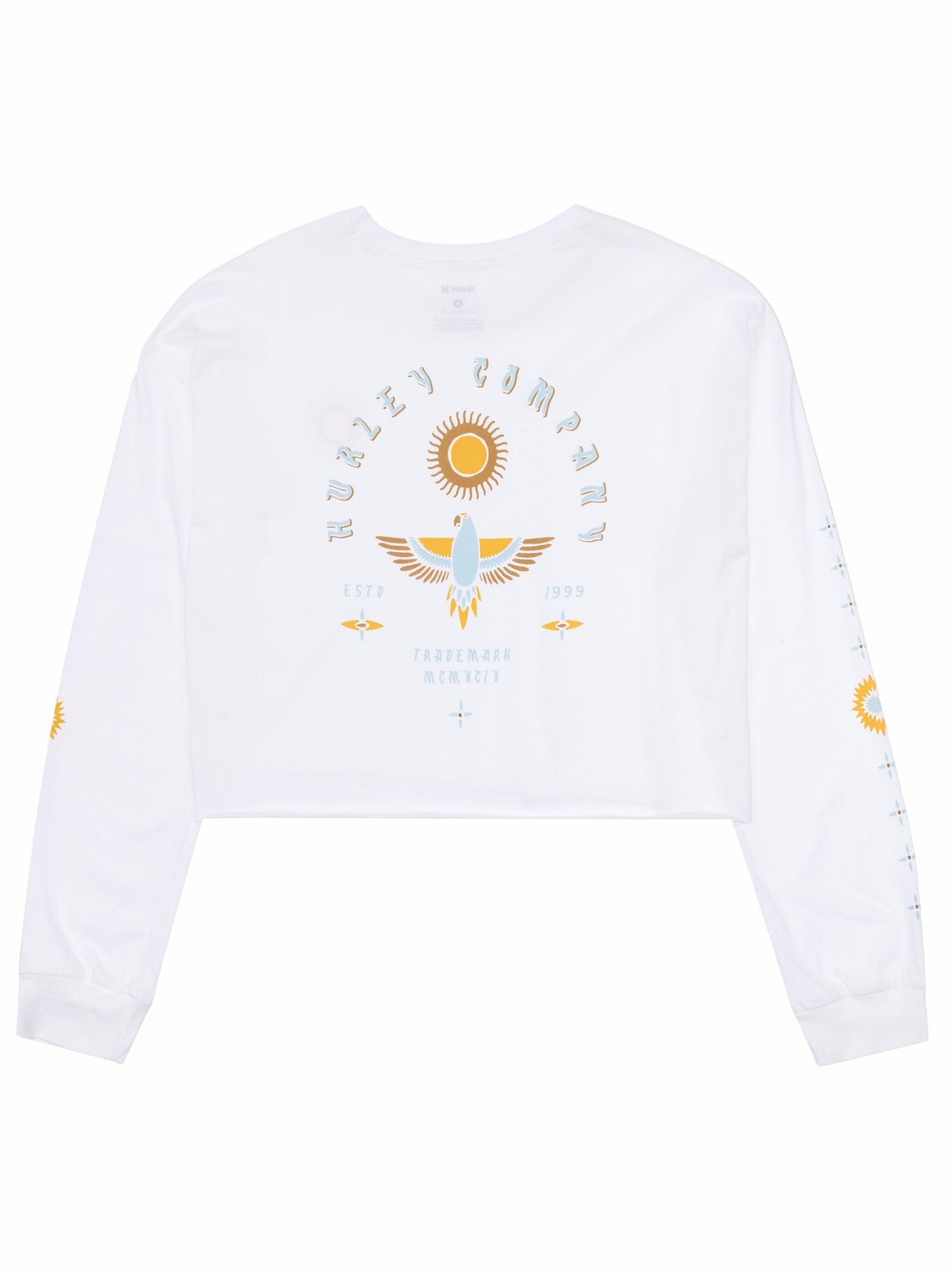Eagles High Long Sleeve Crop Tee | Hurley WHITE Tops