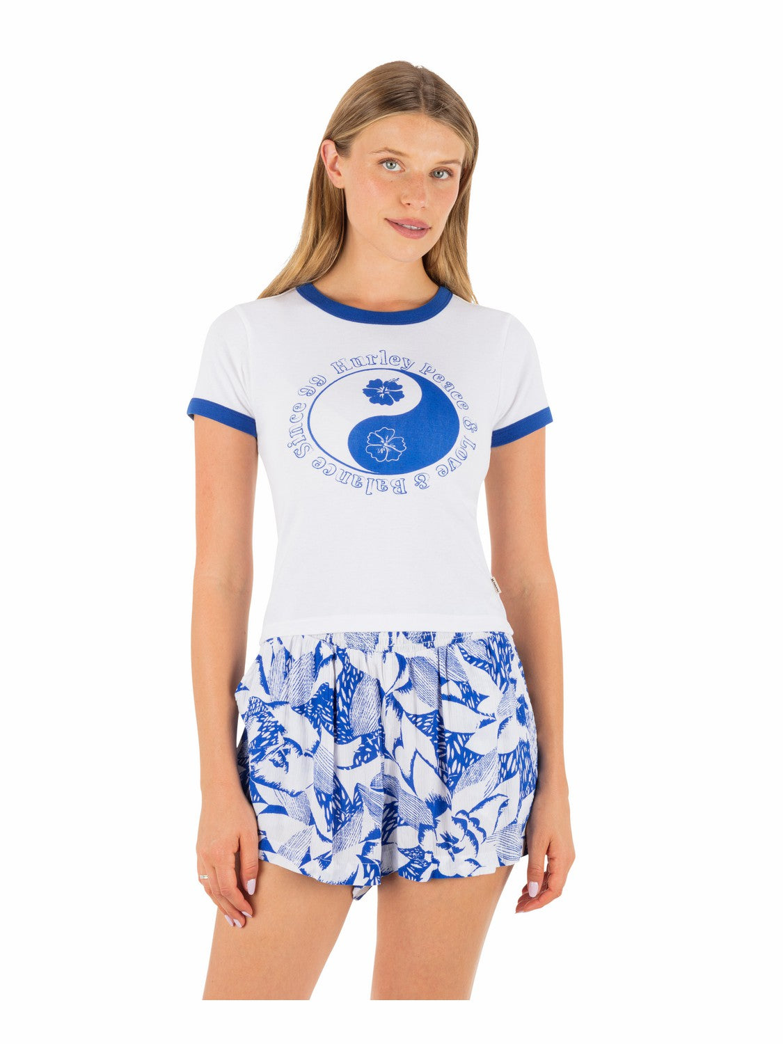 Peace Out Ringer Baby Tee | Hurley Hydro T-Shirts