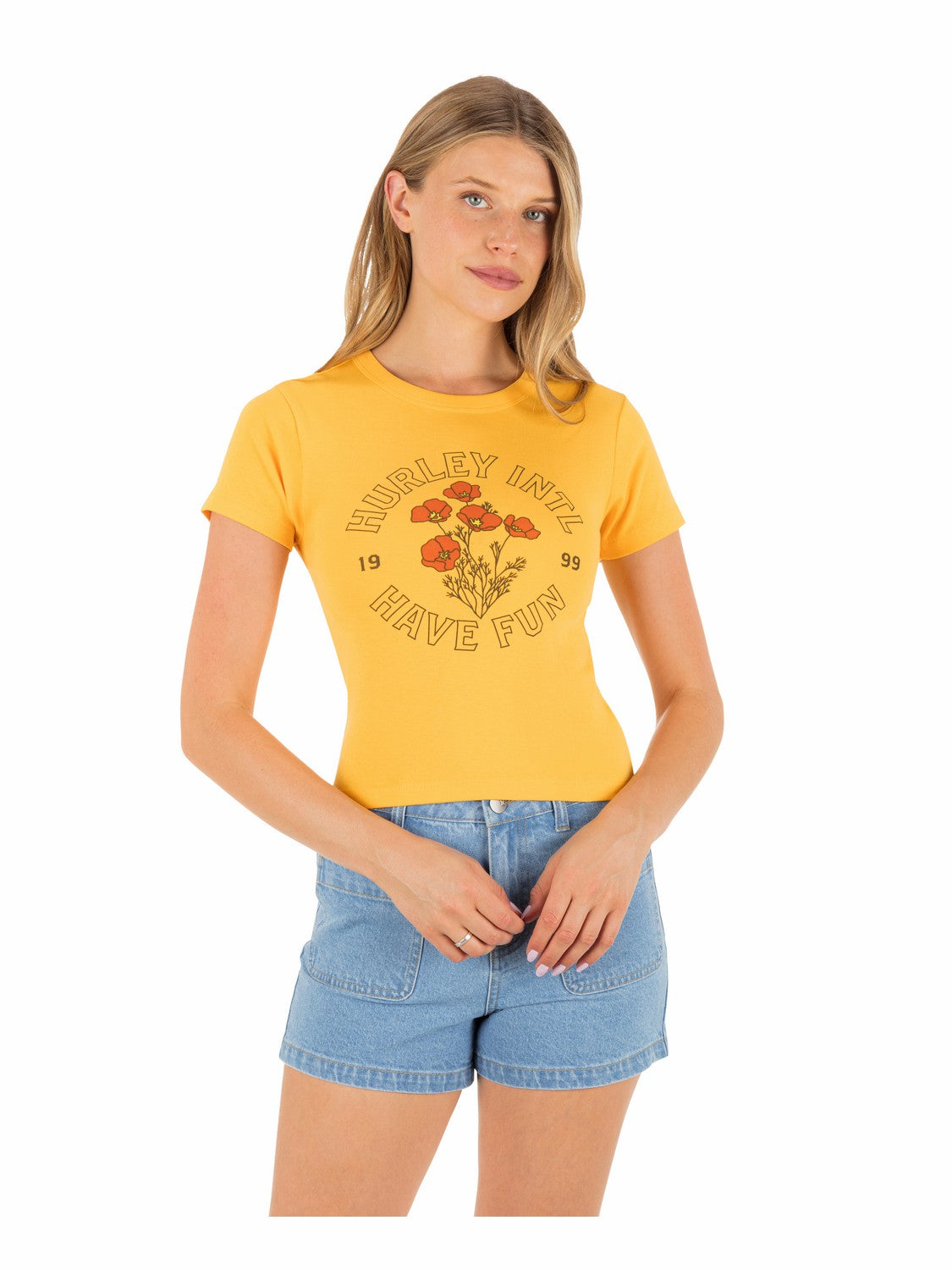 Poppy Baby Tee | Hurley Marigold T-Shirts