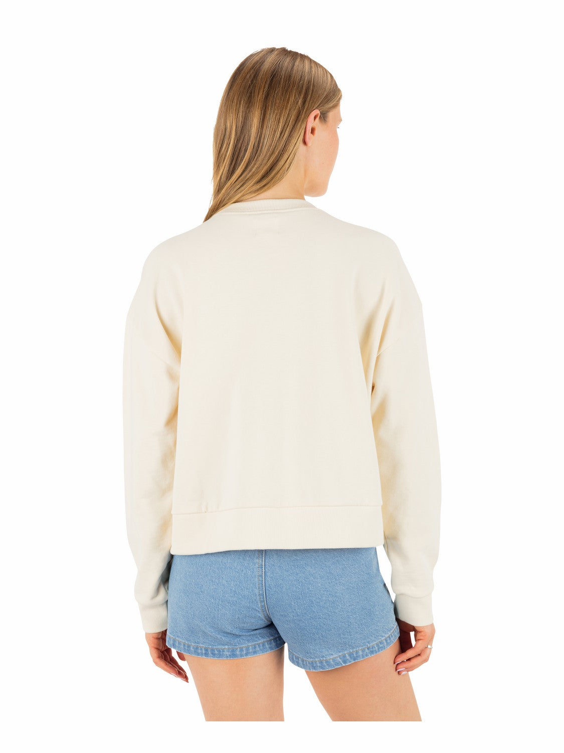 Cycles Of The Earth Boxy Crew | Hurley Off White Sweatshirts & Sweaters